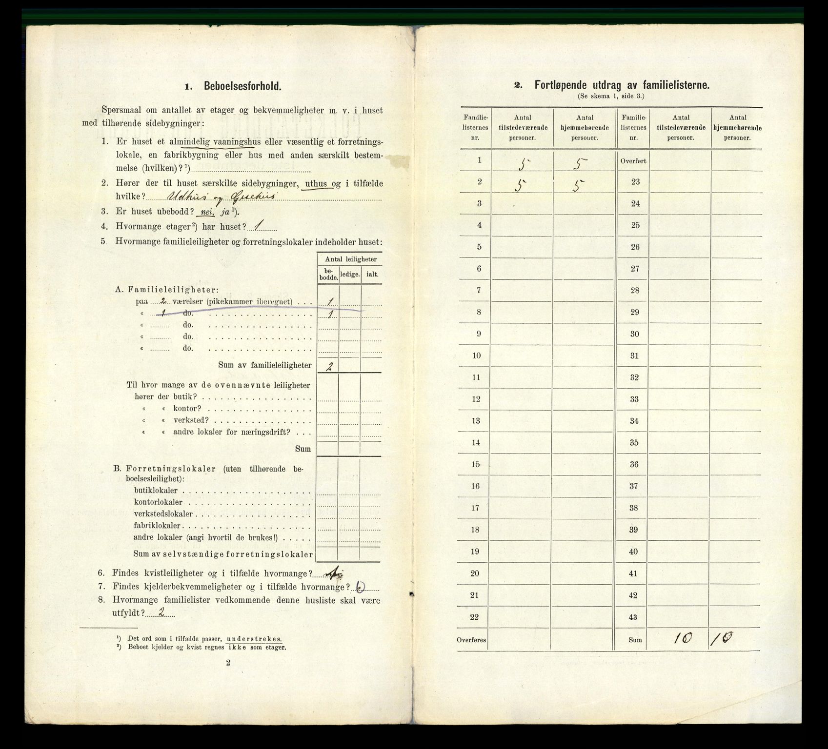 RA, 1910 census for Hønefoss, 1910, p. 526