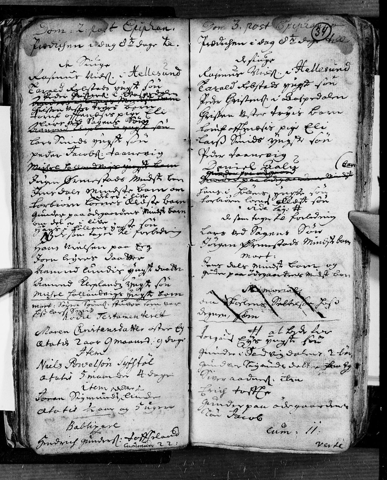 Søgne sokneprestkontor, AV/SAK-1111-0037/F/Fa/Fab/L0001: Parish register (official) no. A 1, 1716-1740, p. 34