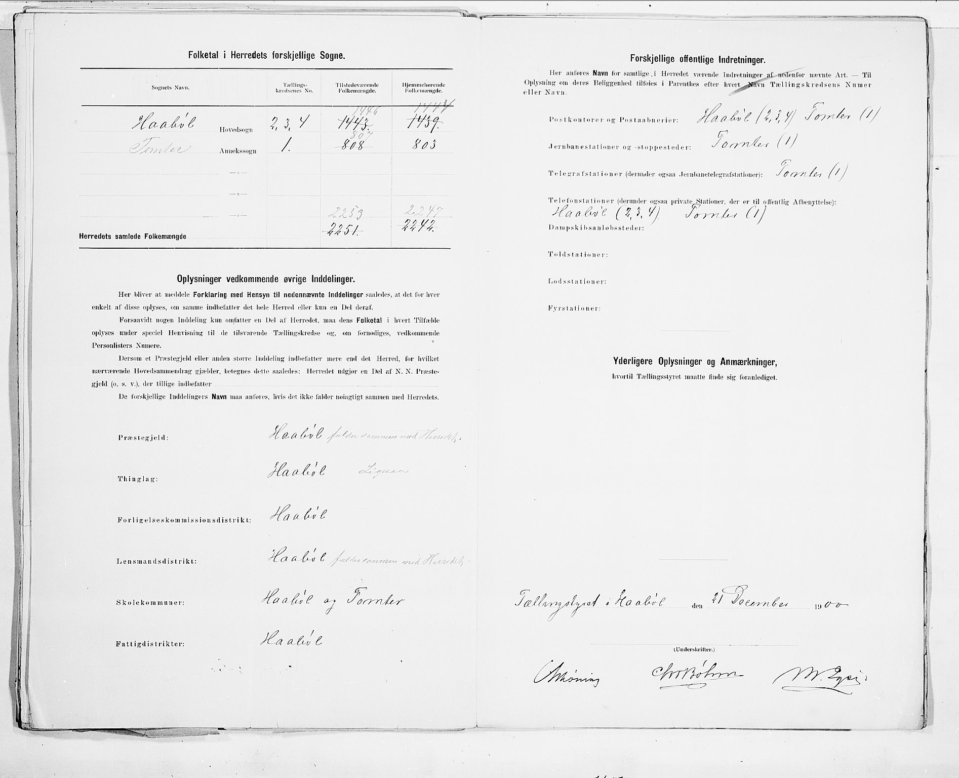 SAO, 1900 census for Hobøl, 1900, p. 3