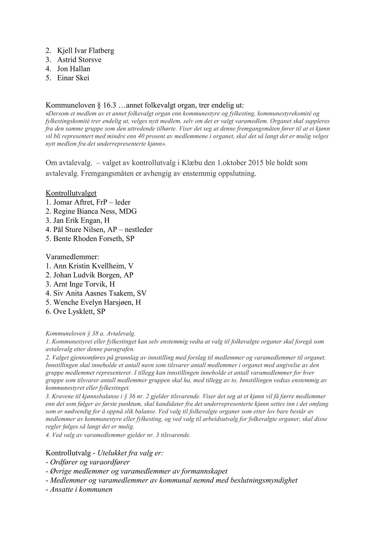 Klæbu Kommune, TRKO/KK/09-VN/L005: Valgnemnda - Møtedokumenter, 2019, p. 7