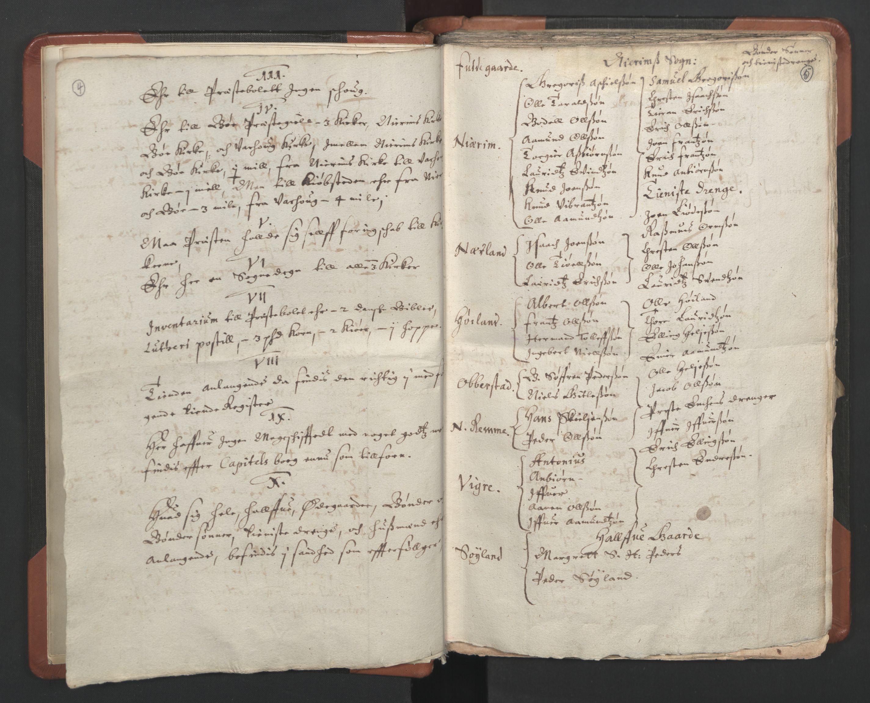 RA, Vicar's Census 1664-1666, no. 17: Jæren deanery and Dalane deanery, 1664-1666, p. 4-5
