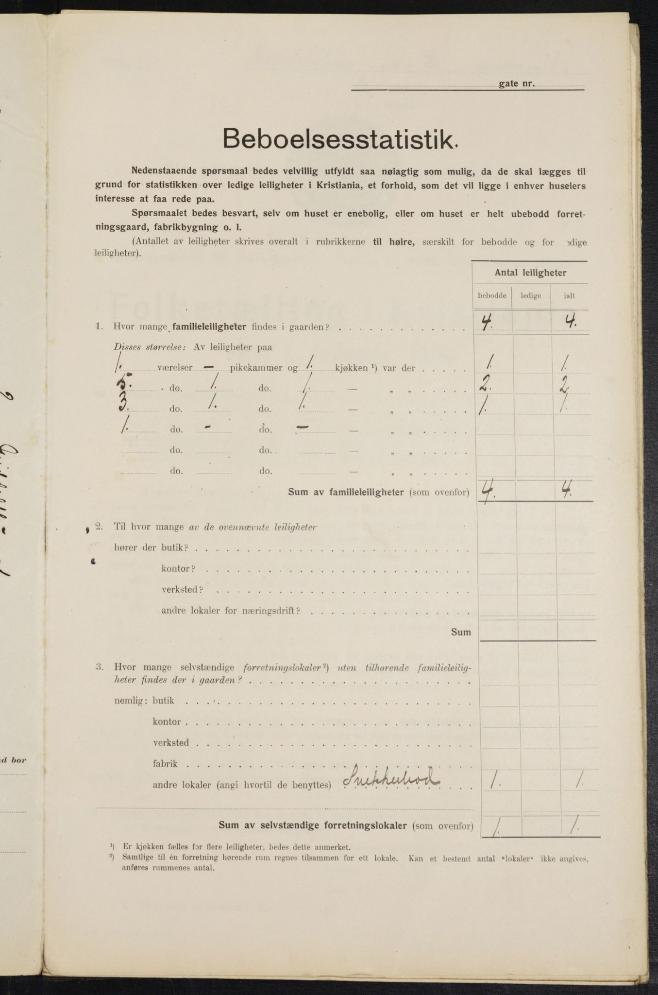 OBA, Municipal Census 1914 for Kristiania, 1914, p. 65264