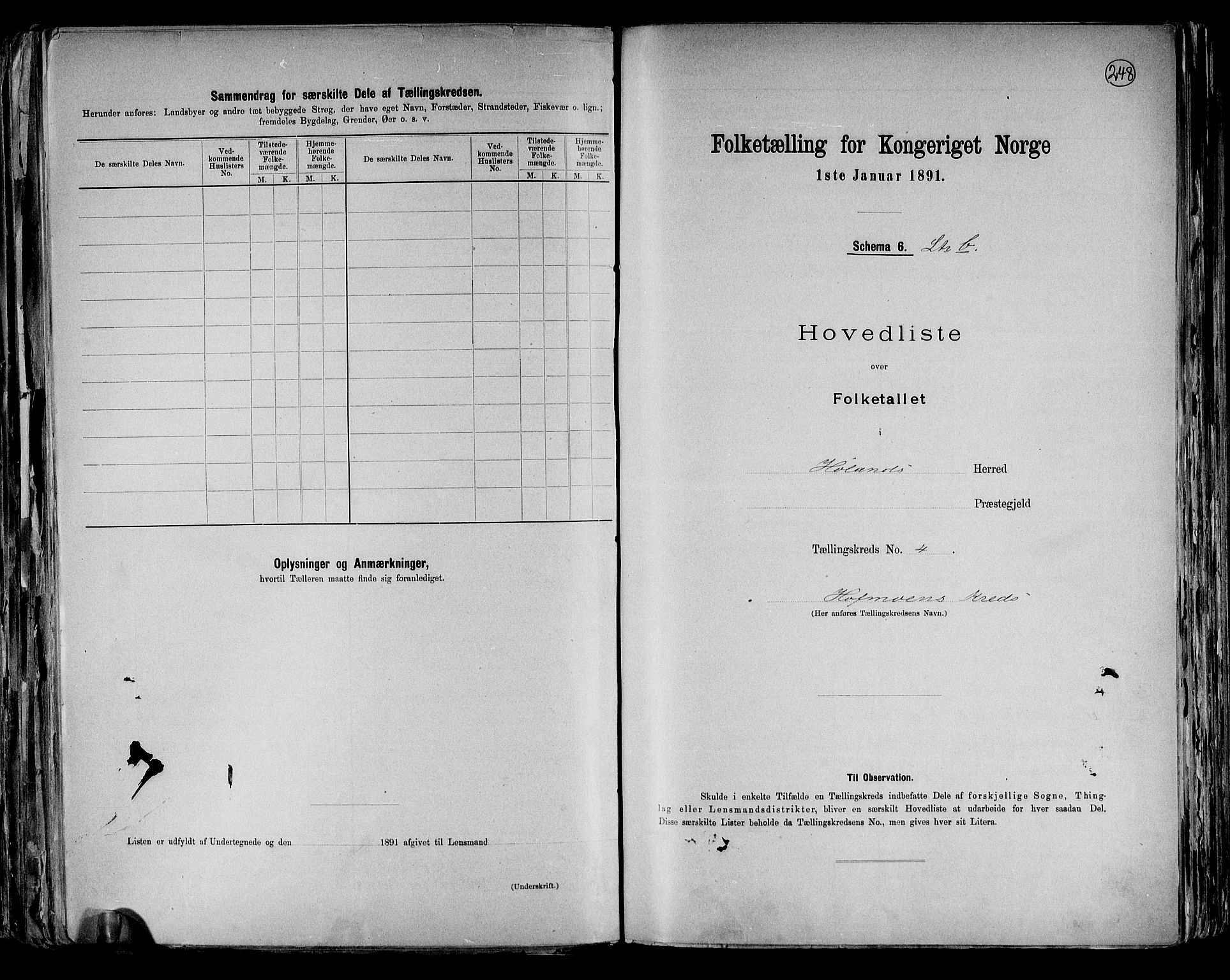 RA, 1891 census for 0221 Høland, 1891, p. 18