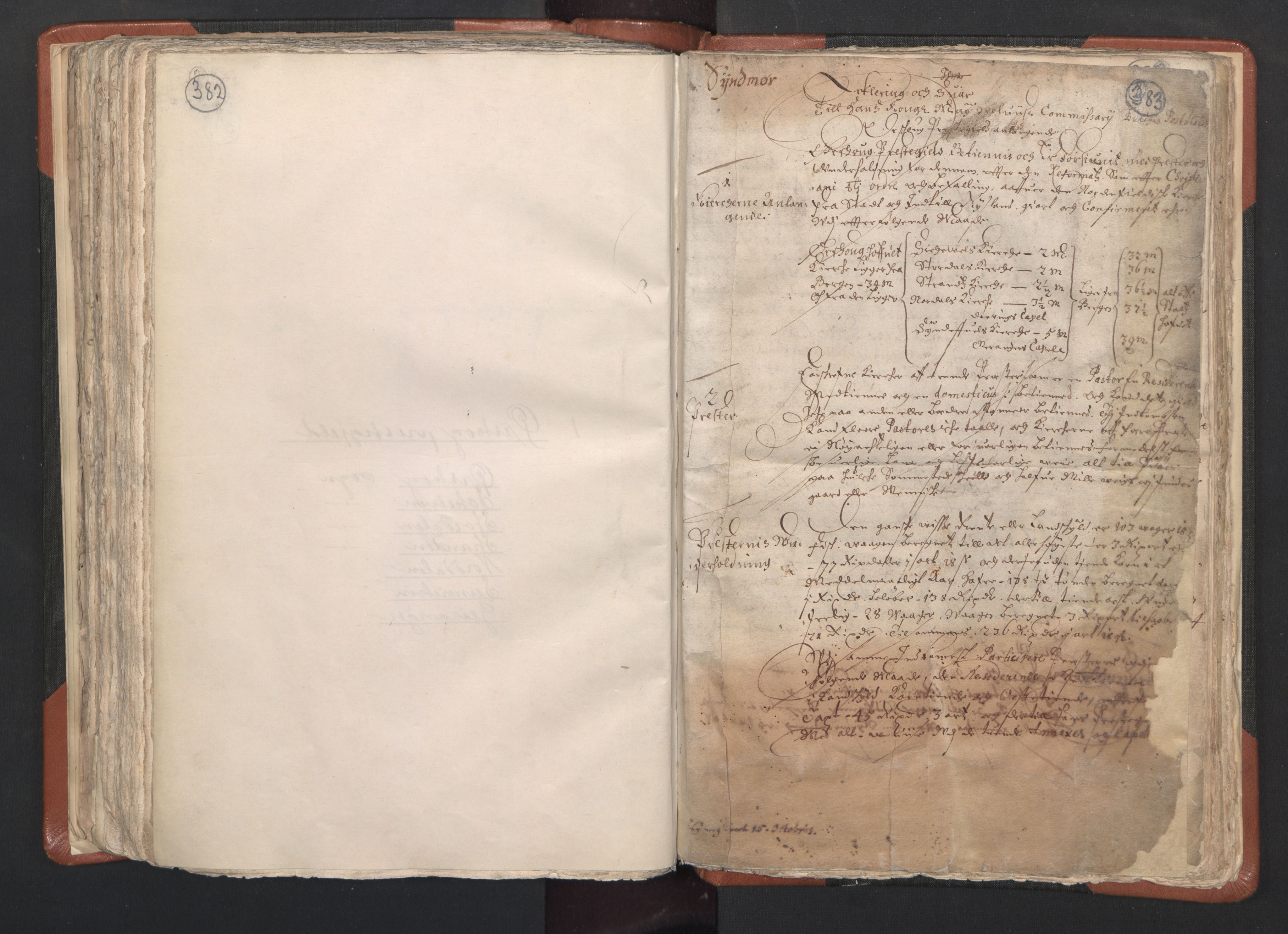 RA, Vicar's Census 1664-1666, no. 26: Sunnmøre deanery, 1664-1666, p. 382-383