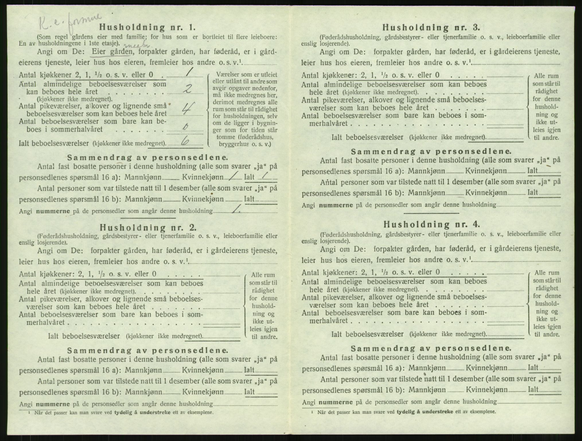 SAT, 1920 census for Eid, 1920, p. 110