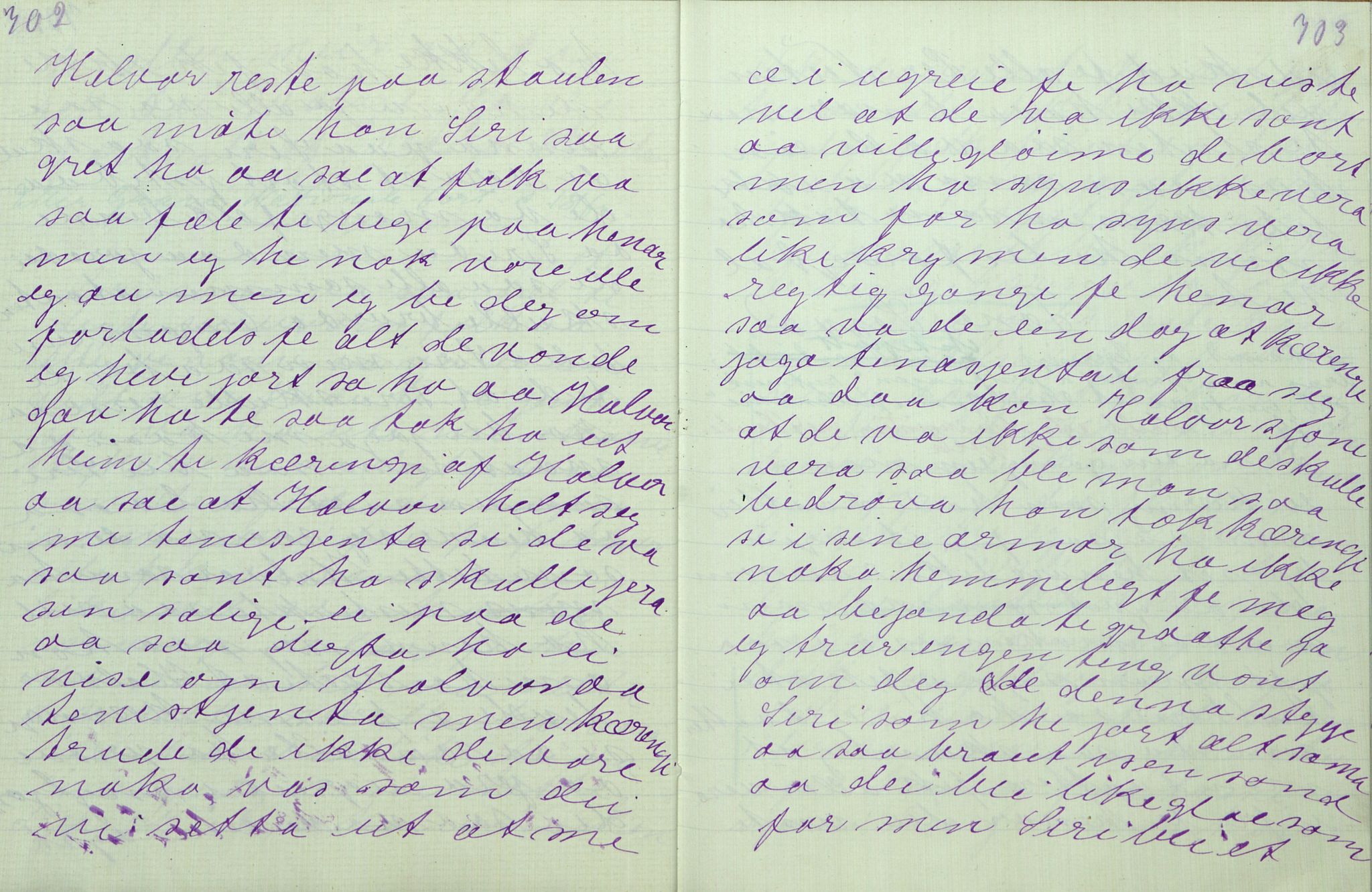 Rikard Berge, TEMU/TGM-A-1003/F/L0011/0011: 381-399 / 391 Oppskrifter av Gunnhild Kivle, 1918-1919, p. 702-703