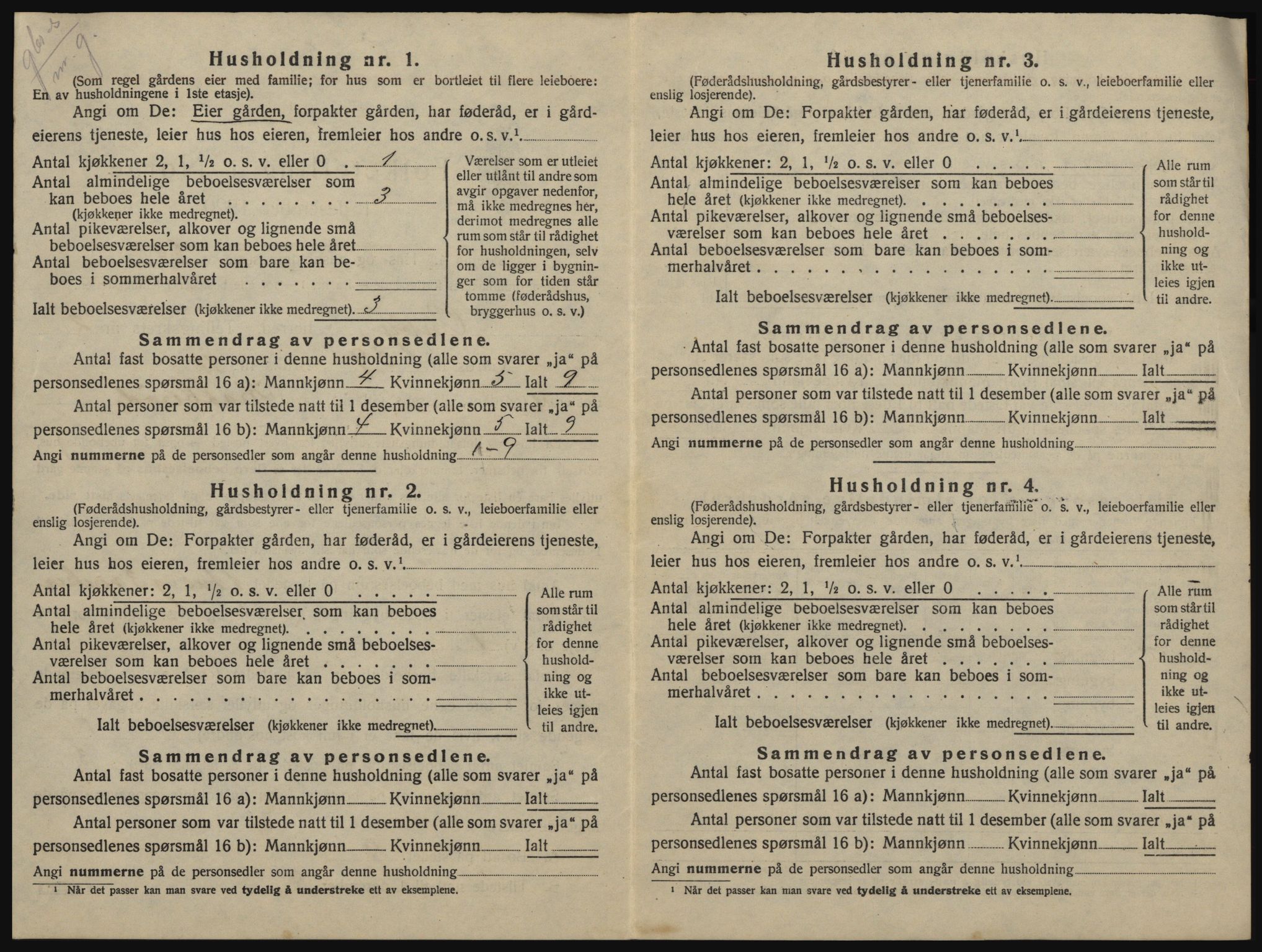 SAO, 1920 census for Onsøy, 1920, p. 285