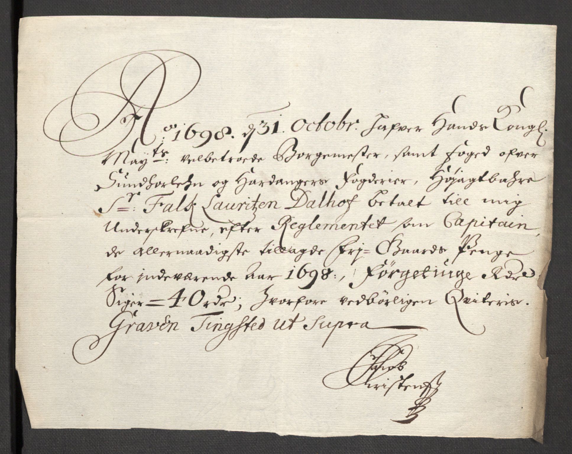 Rentekammeret inntil 1814, Reviderte regnskaper, Fogderegnskap, RA/EA-4092/R48/L2977: Fogderegnskap Sunnhordland og Hardanger, 1697-1698, p. 441