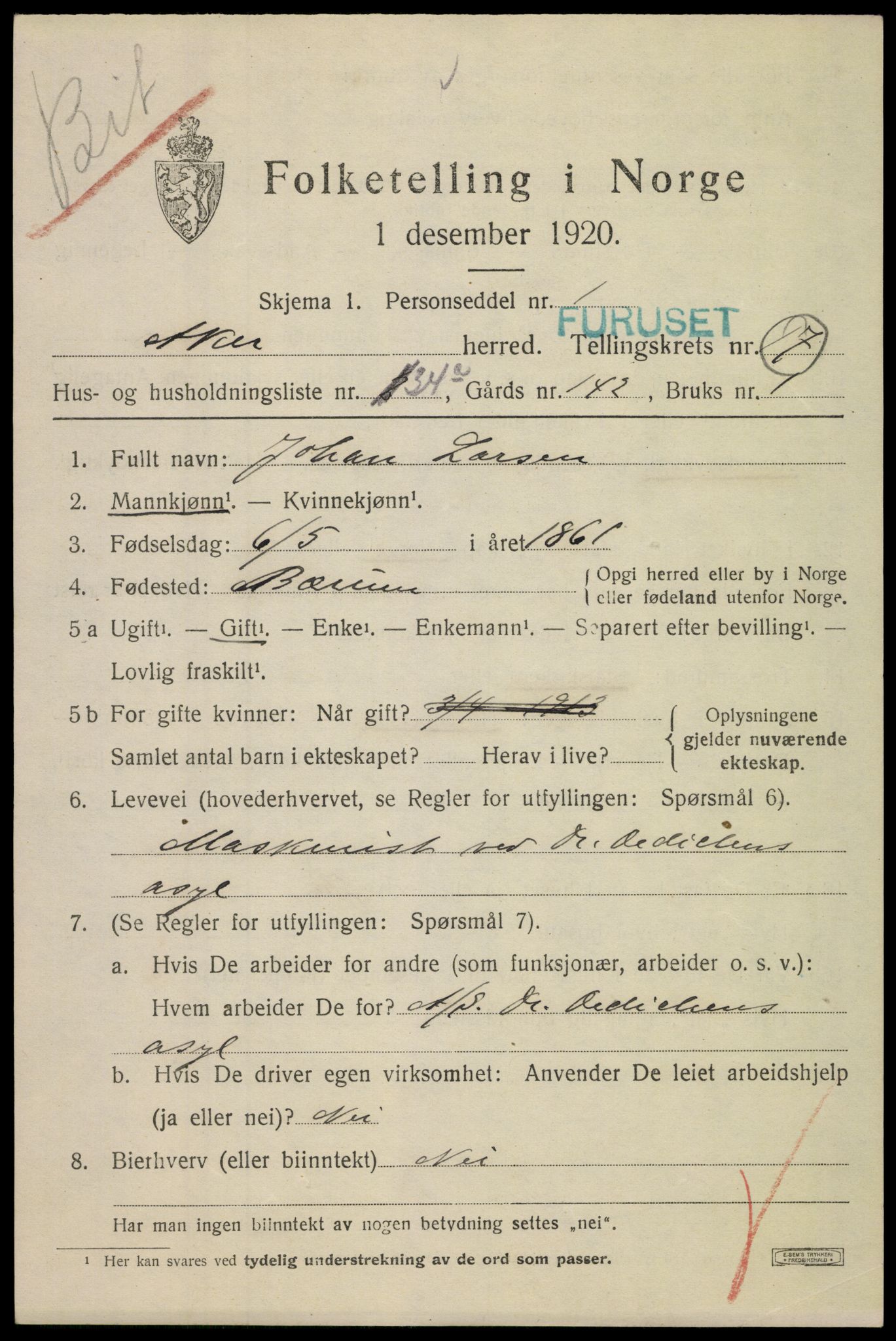 SAO, 1920 census for Aker, 1920, p. 99496