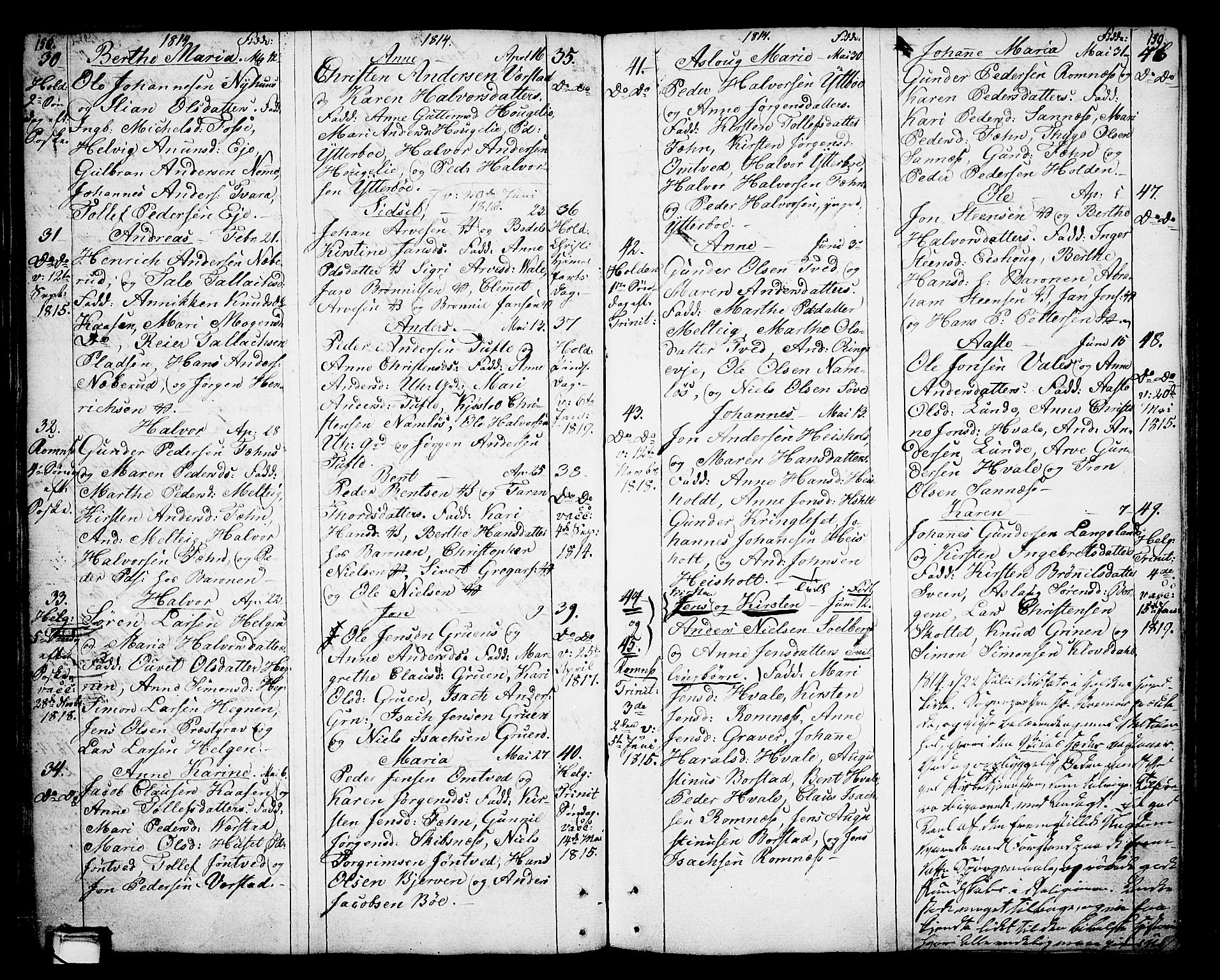 Holla kirkebøker, AV/SAKO-A-272/F/Fa/L0002: Parish register (official) no. 2, 1779-1814, p. 158-159