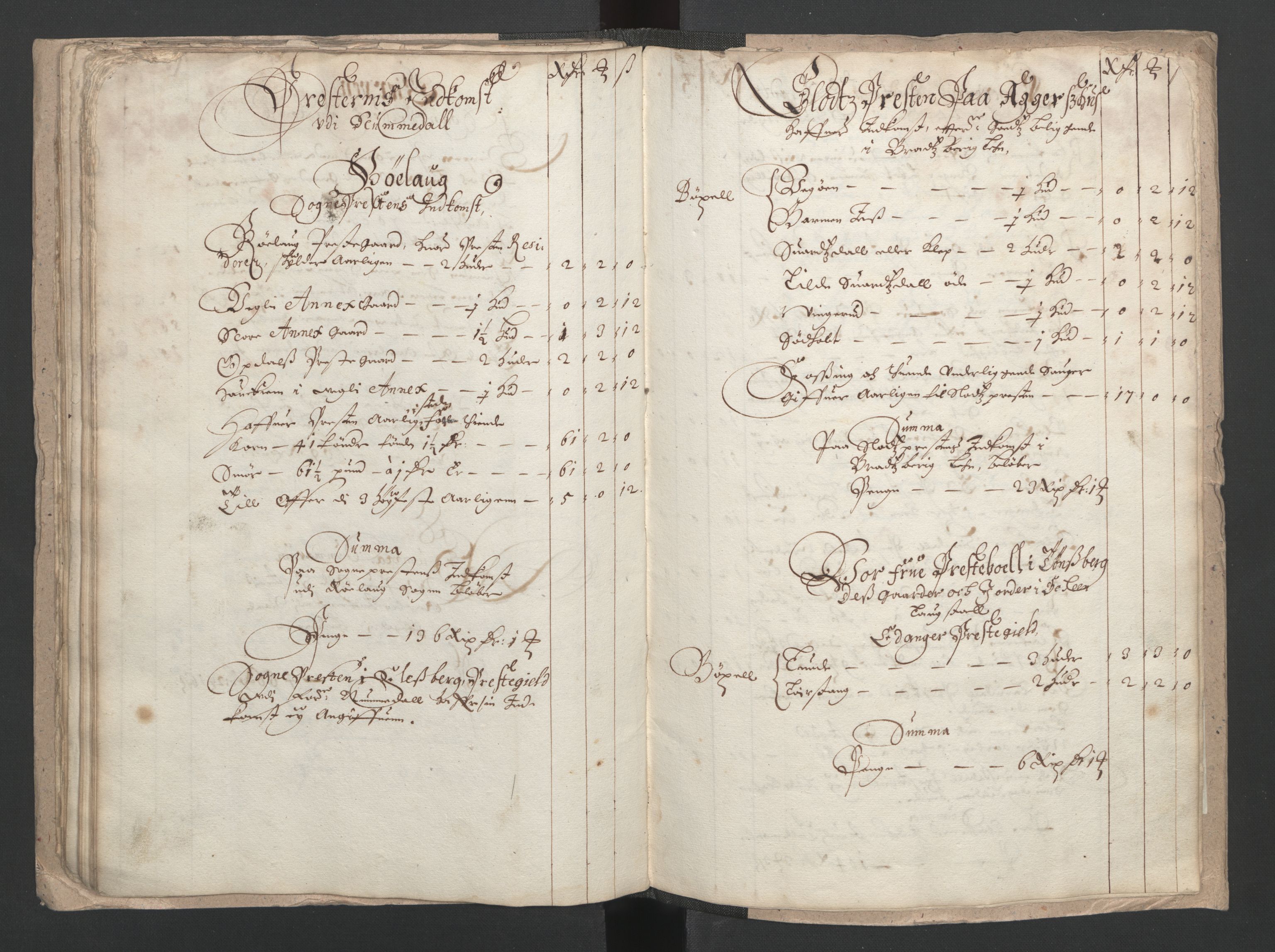 Rentekammeret inntil 1814, Realistisk ordnet avdeling, AV/RA-EA-4070/L/L0018/0002: Skien lagdømme: / Jordebok over kirkenes og prestenes inntekter i Bratsberg len, 1661