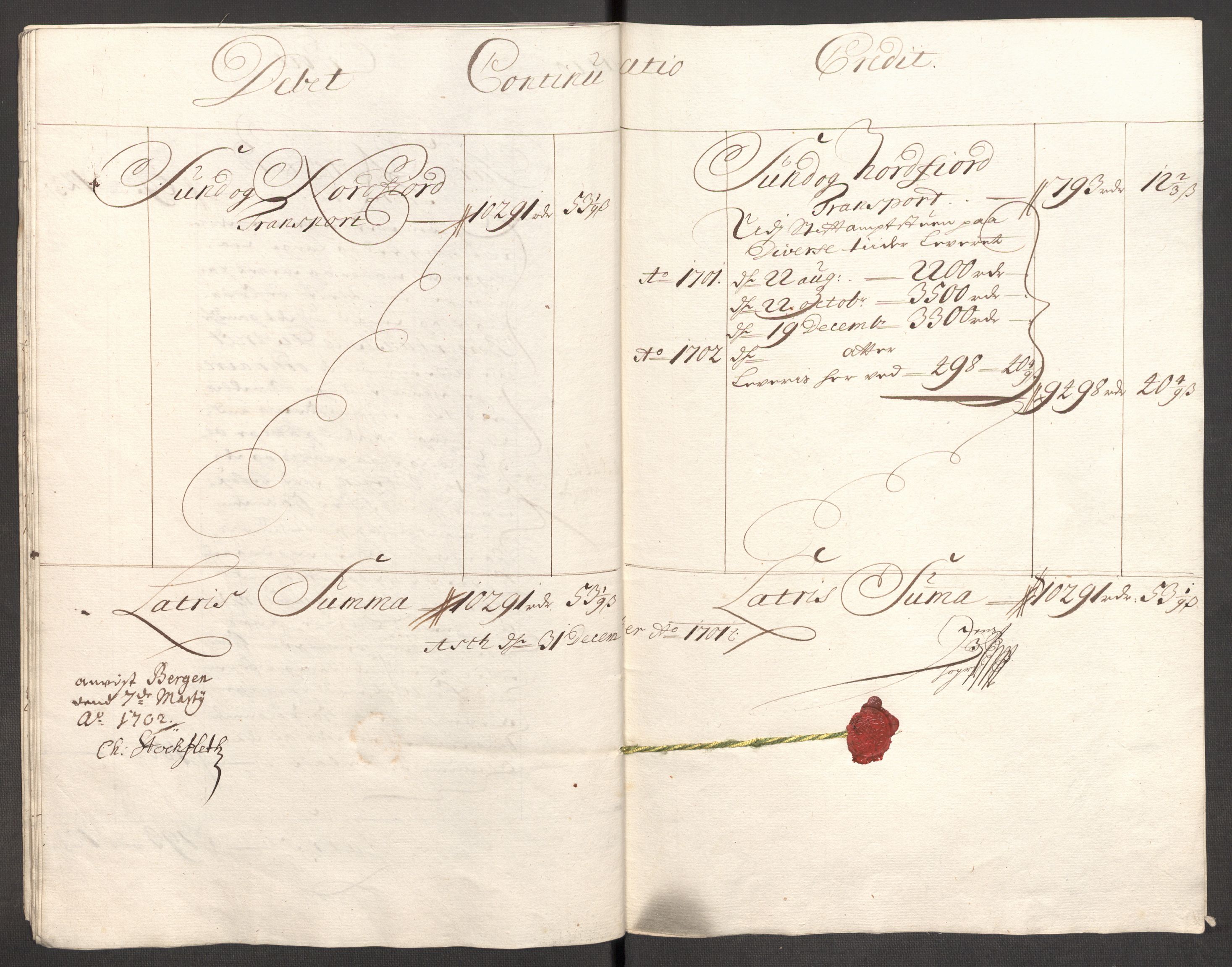 Rentekammeret inntil 1814, Reviderte regnskaper, Fogderegnskap, AV/RA-EA-4092/R53/L3425: Fogderegnskap Sunn- og Nordfjord, 1700-1701, p. 265