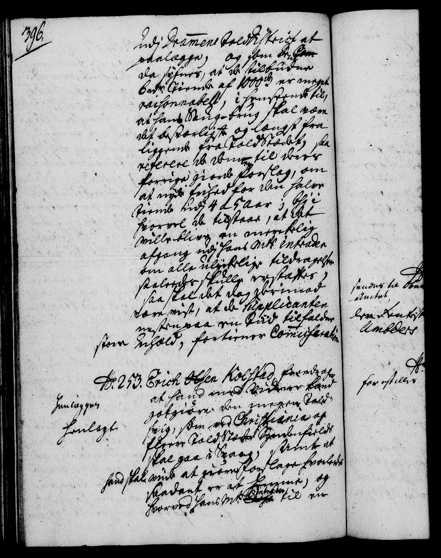 Rentekammeret, Kammerkanselliet, RA/EA-3111/G/Gh/Gha/L0022: Norsk ekstraktmemorialprotokoll (merket RK 53.67), 1739-1741, p. 396