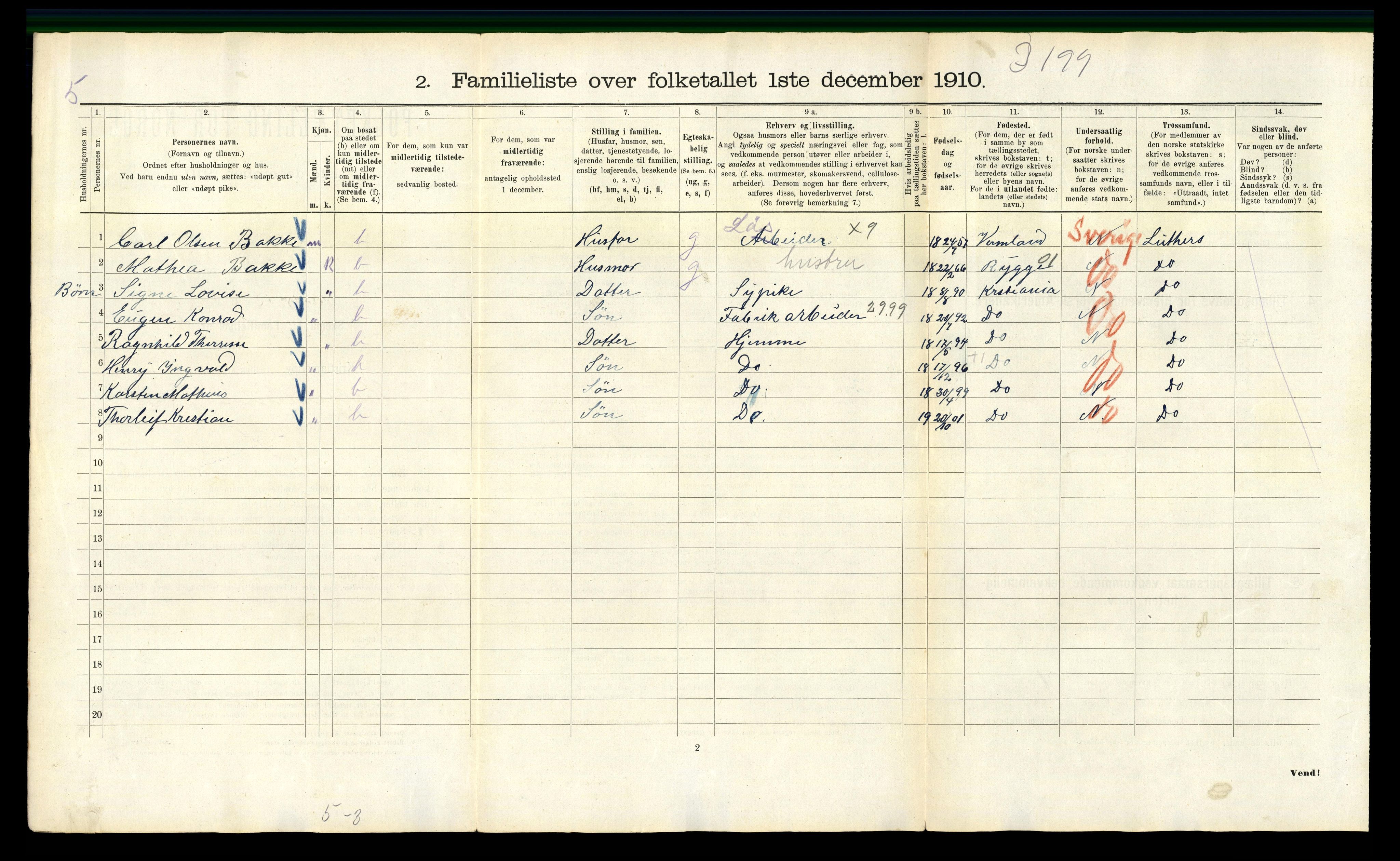 RA, 1910 census for Kristiania, 1910, p. 36670