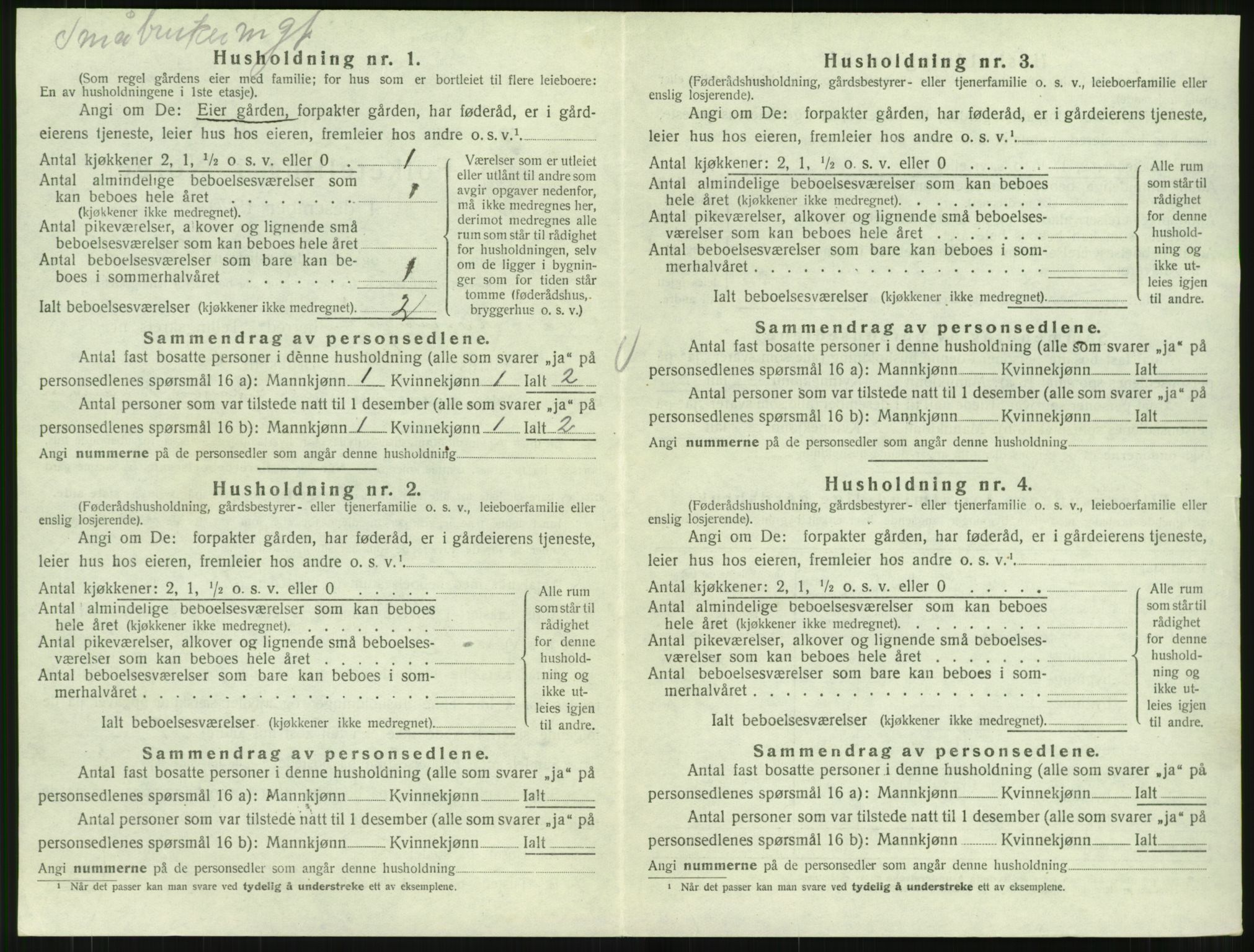 SAT, 1920 census for Kornstad, 1920, p. 362