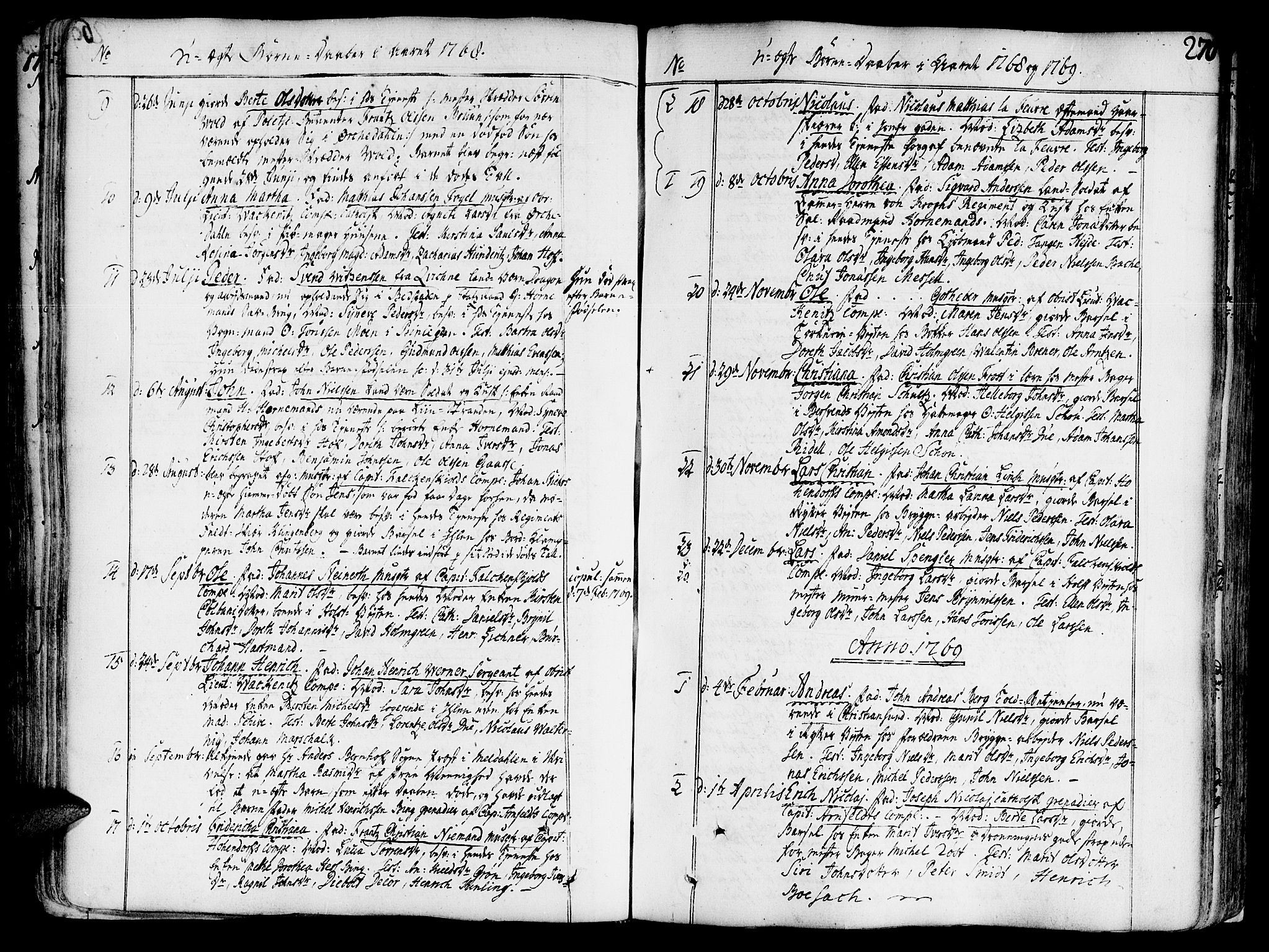 Ministerialprotokoller, klokkerbøker og fødselsregistre - Sør-Trøndelag, AV/SAT-A-1456/602/L0103: Parish register (official) no. 602A01, 1732-1774, p. 270