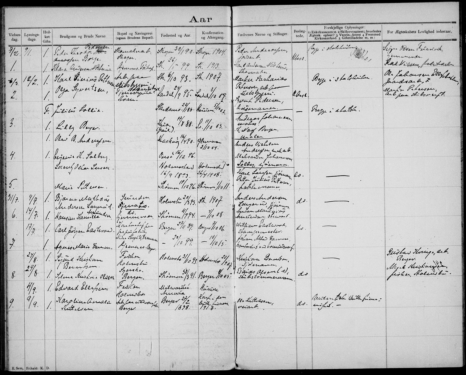 Strømm kirkebøker, AV/SAKO-A-322/H/Ha/L0002: Banns register no. 2, 1897-1919