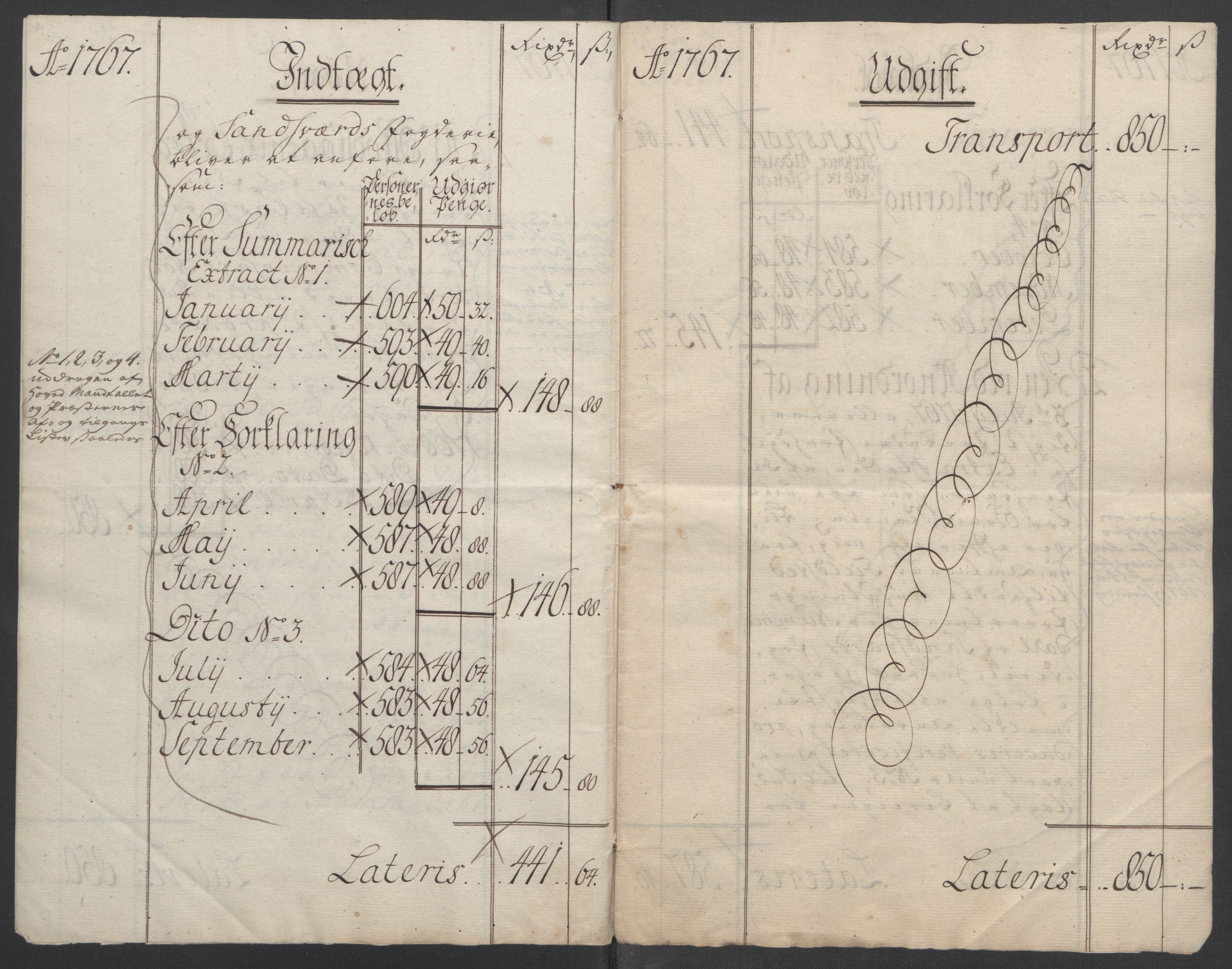 Rentekammeret inntil 1814, Reviderte regnskaper, Fogderegnskap, AV/RA-EA-4092/R24/L1672: Ekstraskatten Numedal og Sandsvær, 1762-1767, p. 322