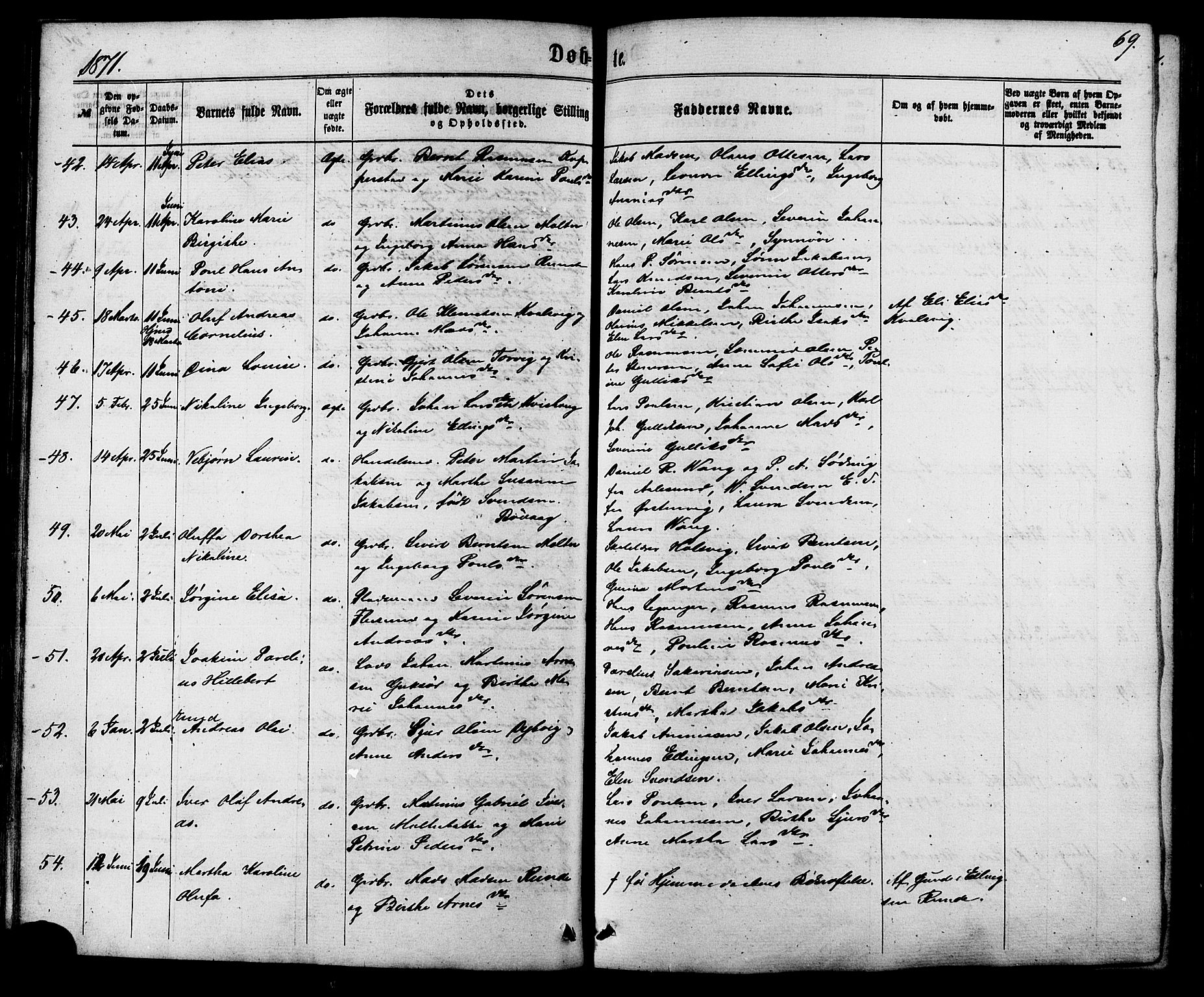 Ministerialprotokoller, klokkerbøker og fødselsregistre - Møre og Romsdal, AV/SAT-A-1454/507/L0071: Parish register (official) no. 507A06, 1863-1878, p. 69