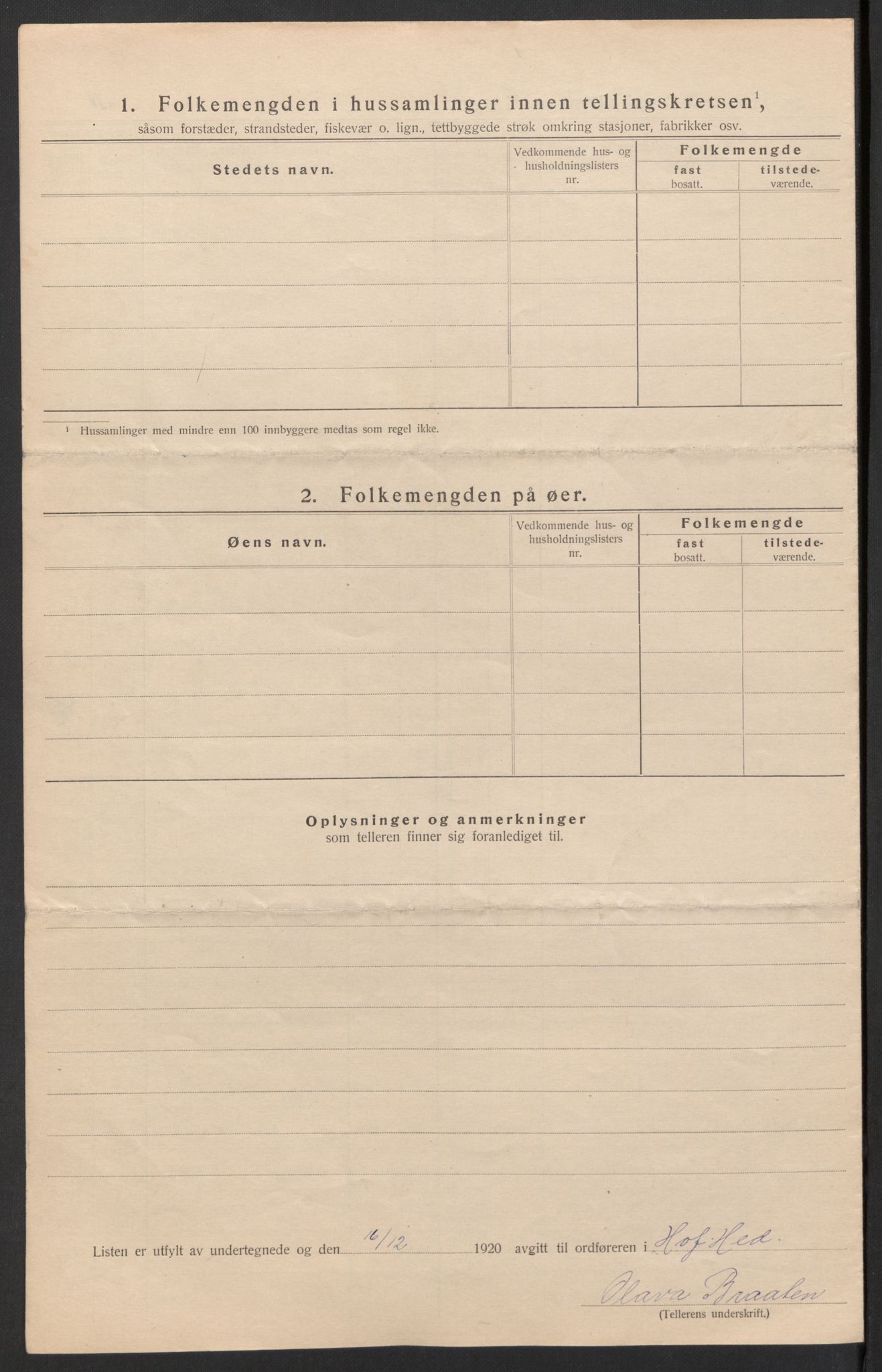 SAH, 1920 census for Hof, 1920, p. 38