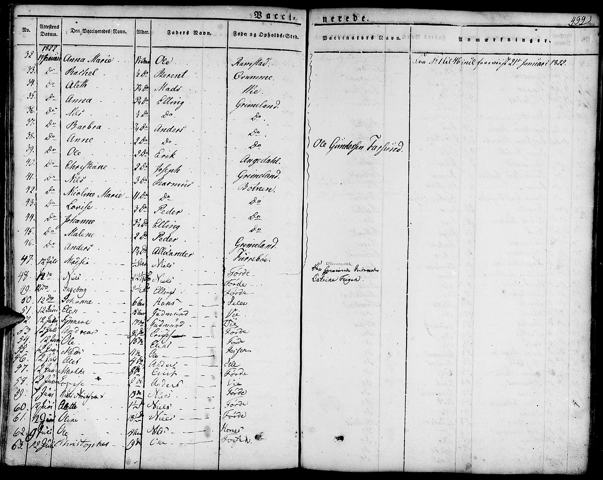 Førde sokneprestembete, AV/SAB-A-79901/H/Haa/Haaa/L0006: Parish register (official) no. A 6, 1821-1842, p. 499