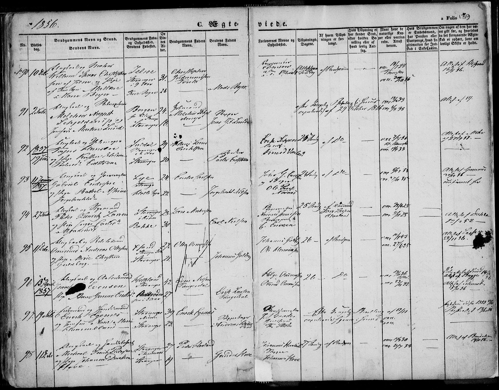 Domkirken sokneprestkontor, AV/SAST-A-101812/001/30/30BA/L0015: Parish register (official) no. A 14, 1842-1857, p. 139