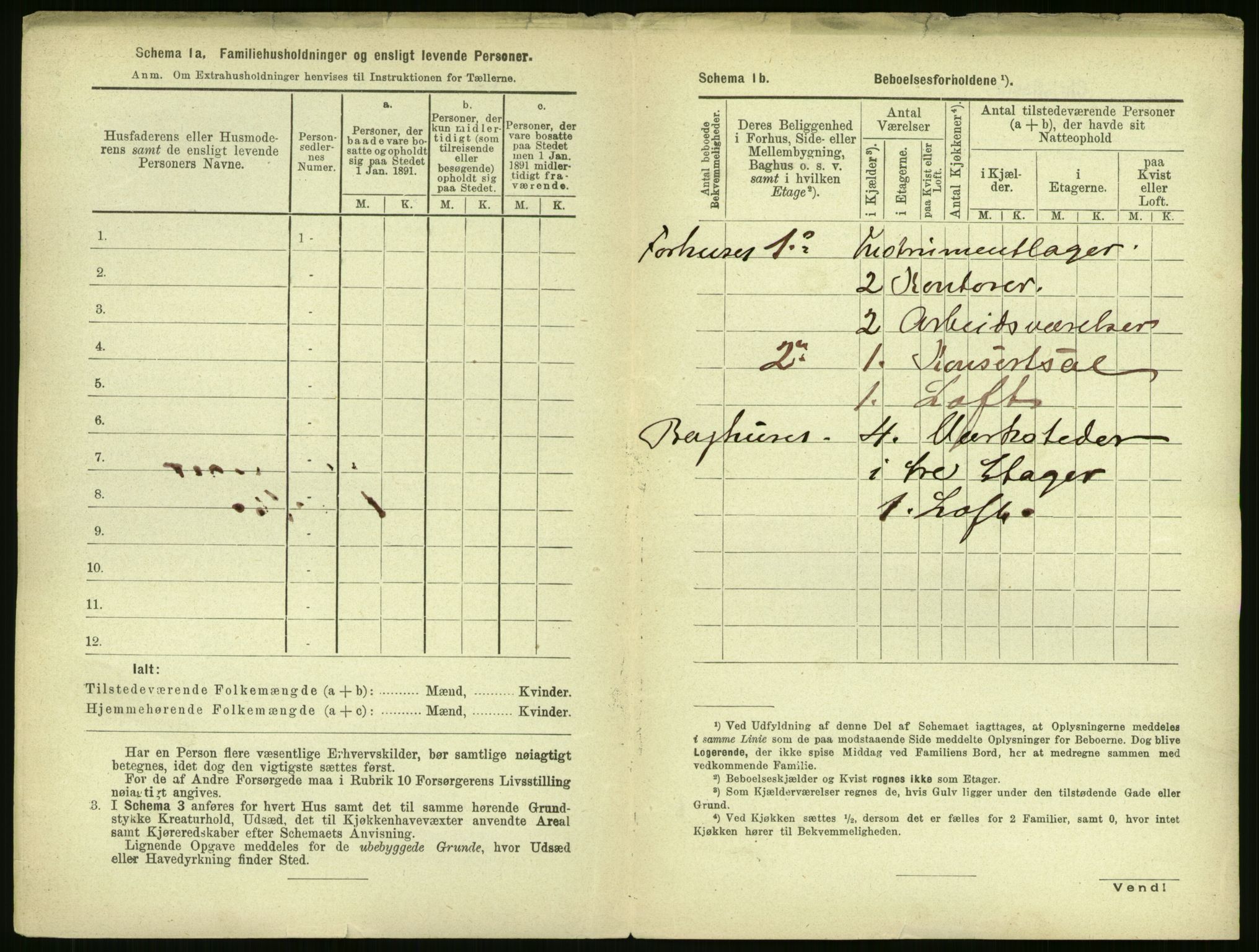 RA, 1891 census for 0301 Kristiania, 1891, p. 18300