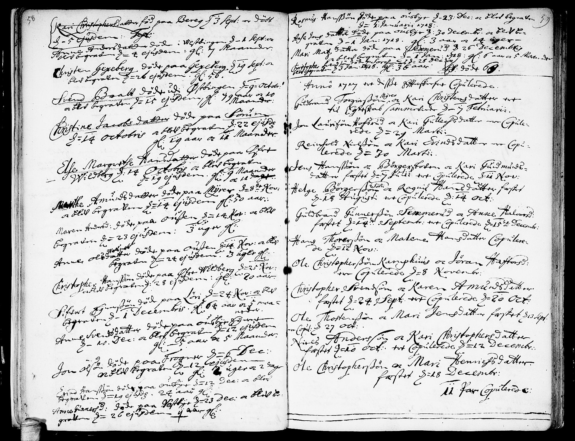 Sørum prestekontor Kirkebøker, AV/SAO-A-10303/F/Fa/L0001: Parish register (official) no. I 1, 1710-1730, p. 58-59