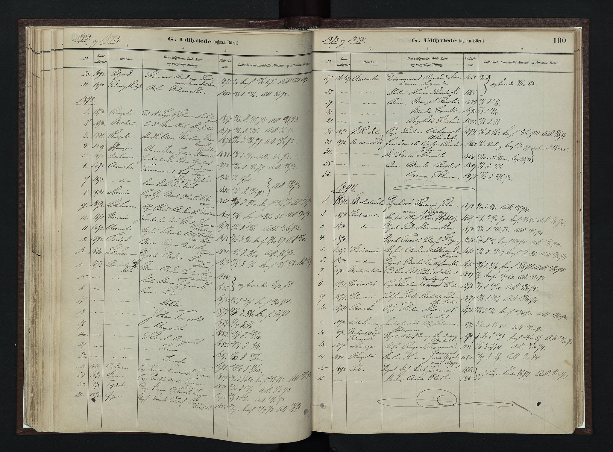 Stor-Elvdal prestekontor, AV/SAH-PREST-052/H/Ha/Haa/L0003: Parish register (official) no. 3, 1882-1901, p. 100