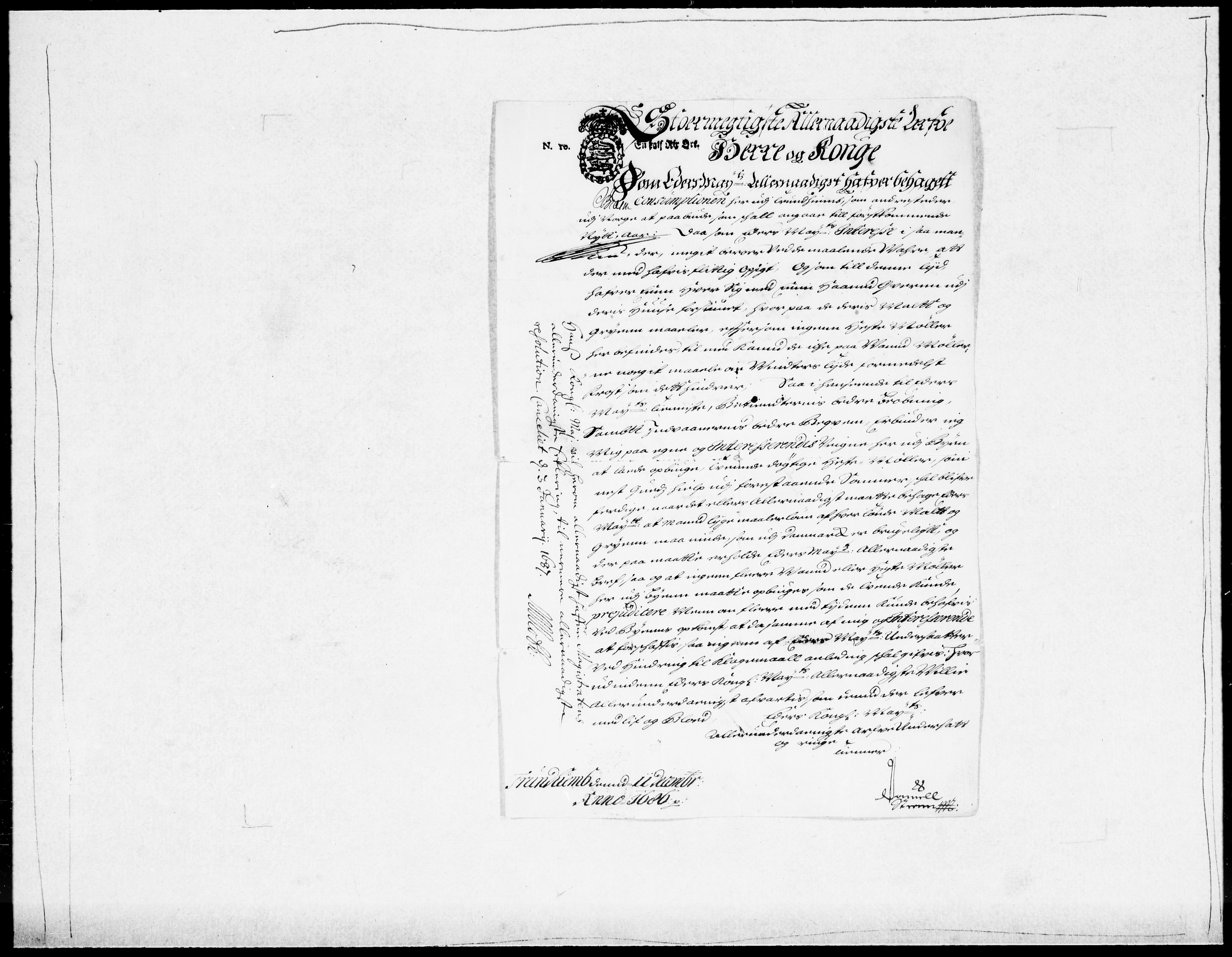 Danske Kanselli 1572-1799, AV/RA-EA-3023/F/Fc/Fcc/Fcca/L0040: Norske innlegg 1572-1799, 1686-1687, p. 339