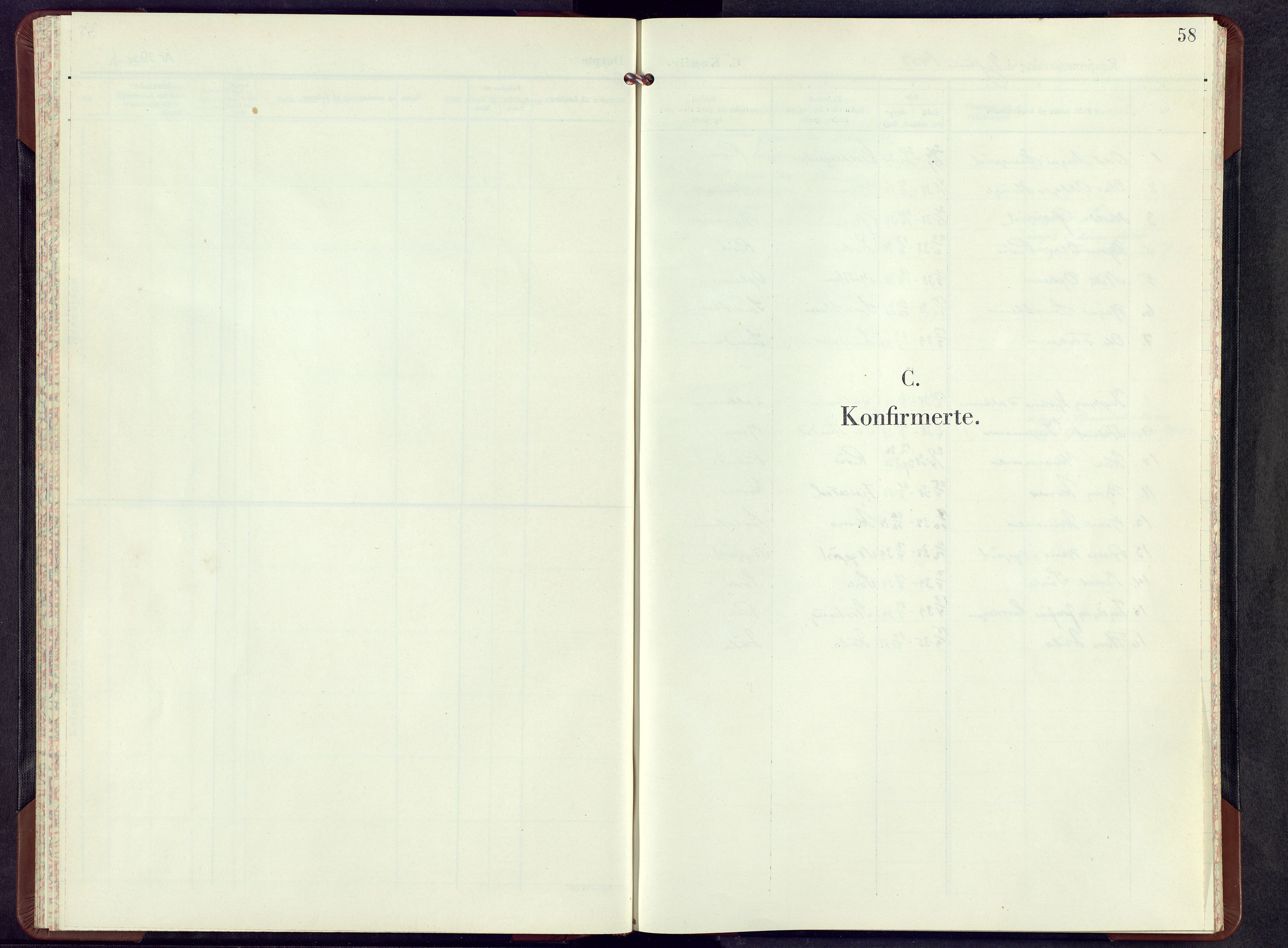 Vestre Slidre prestekontor, SAH/PREST-136/H/Ha/Hab/L0011: Parish register (copy) no. 11, 1952-1968, p. 58