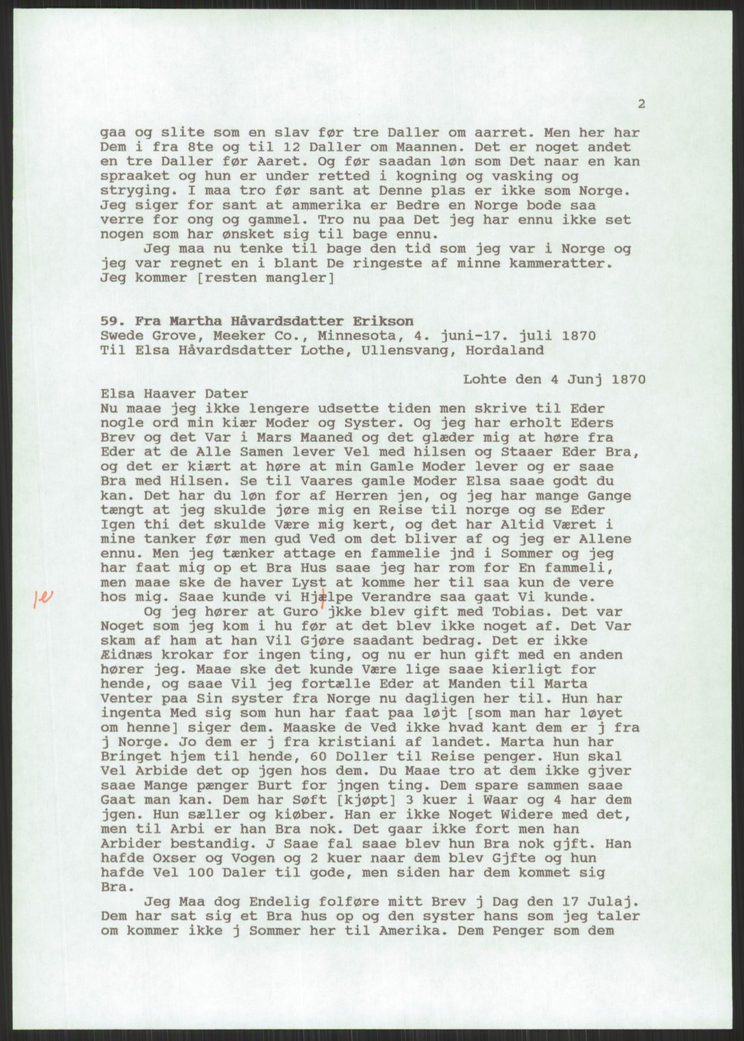 Samlinger til kildeutgivelse, Amerikabrevene, AV/RA-EA-4057/F/L0032: Innlån fra Hordaland: Nesheim - Øverland, 1838-1914, p. 1075