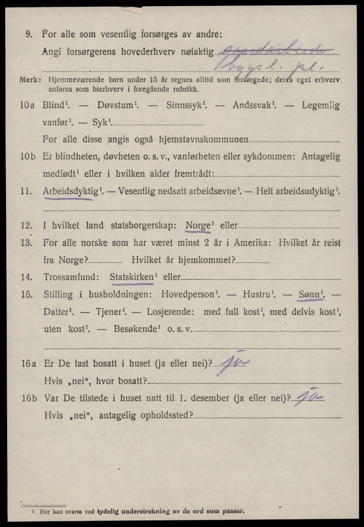 SAT, 1920 census for Fræna, 1920, p. 6062