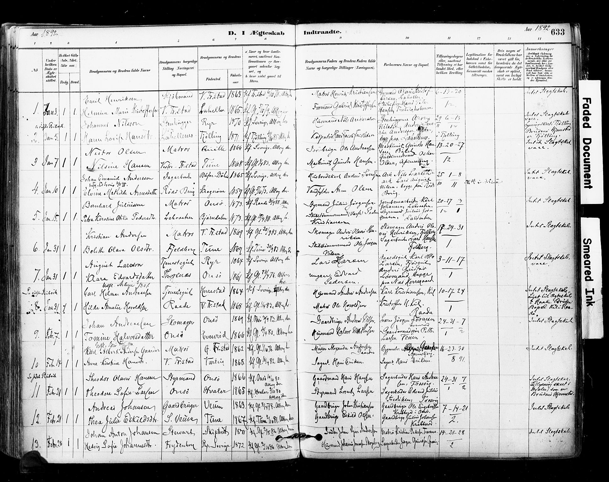 Glemmen prestekontor Kirkebøker, SAO/A-10908/F/Fa/L0011: Parish register (official) no. 11, 1878-1917, p. 633