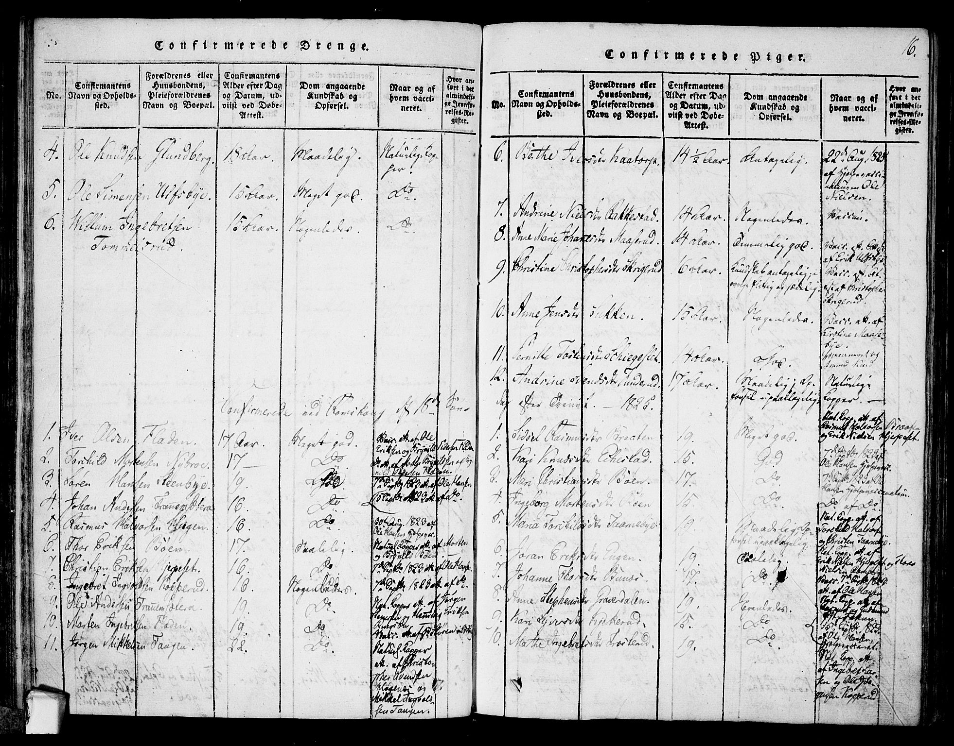 Rødenes prestekontor Kirkebøker, AV/SAO-A-2005/F/Fa/L0004: Parish register (official) no. I 4, 1814-1838, p. 16