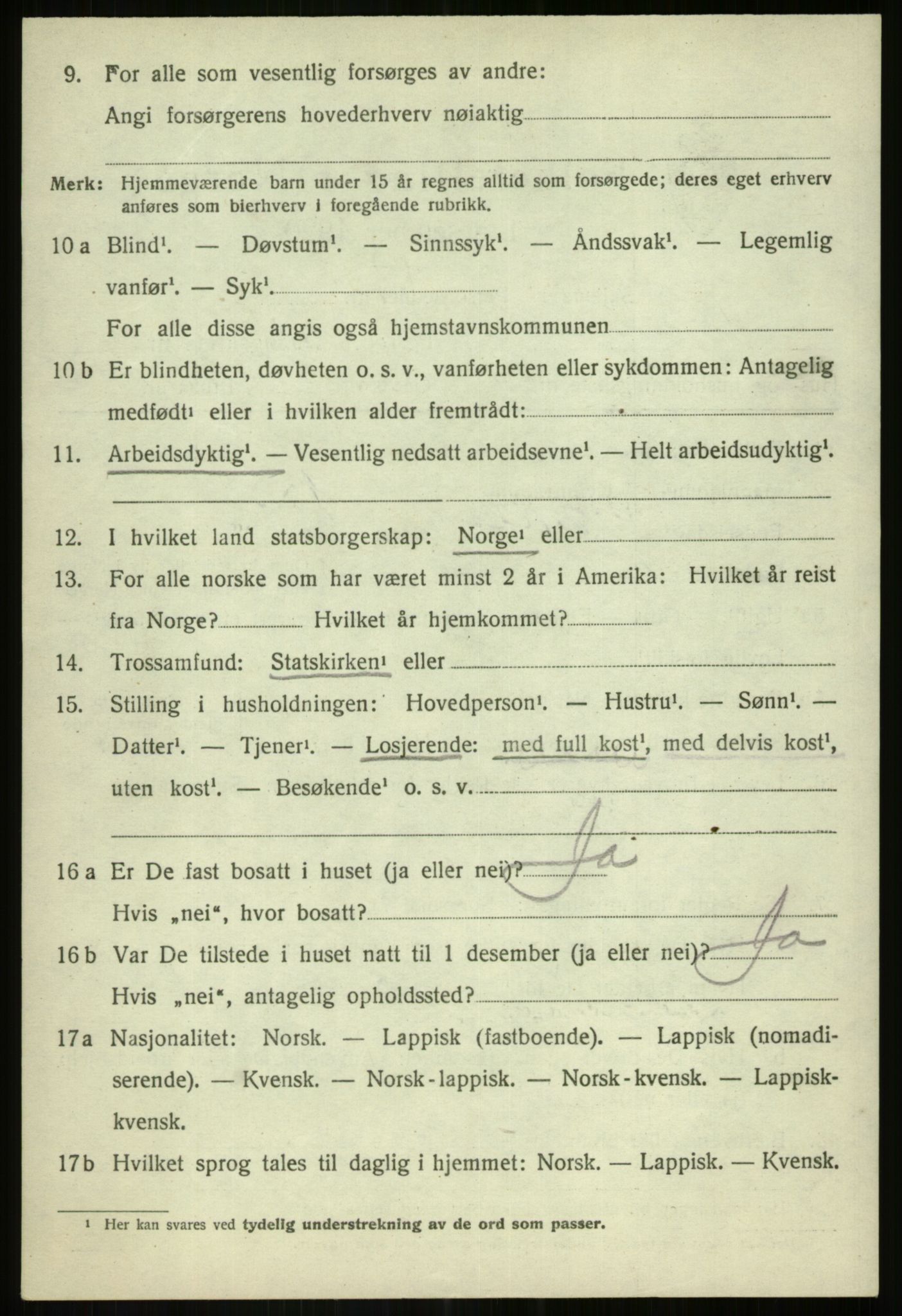 SATØ, 1920 census for Målselv, 1920, p. 3626