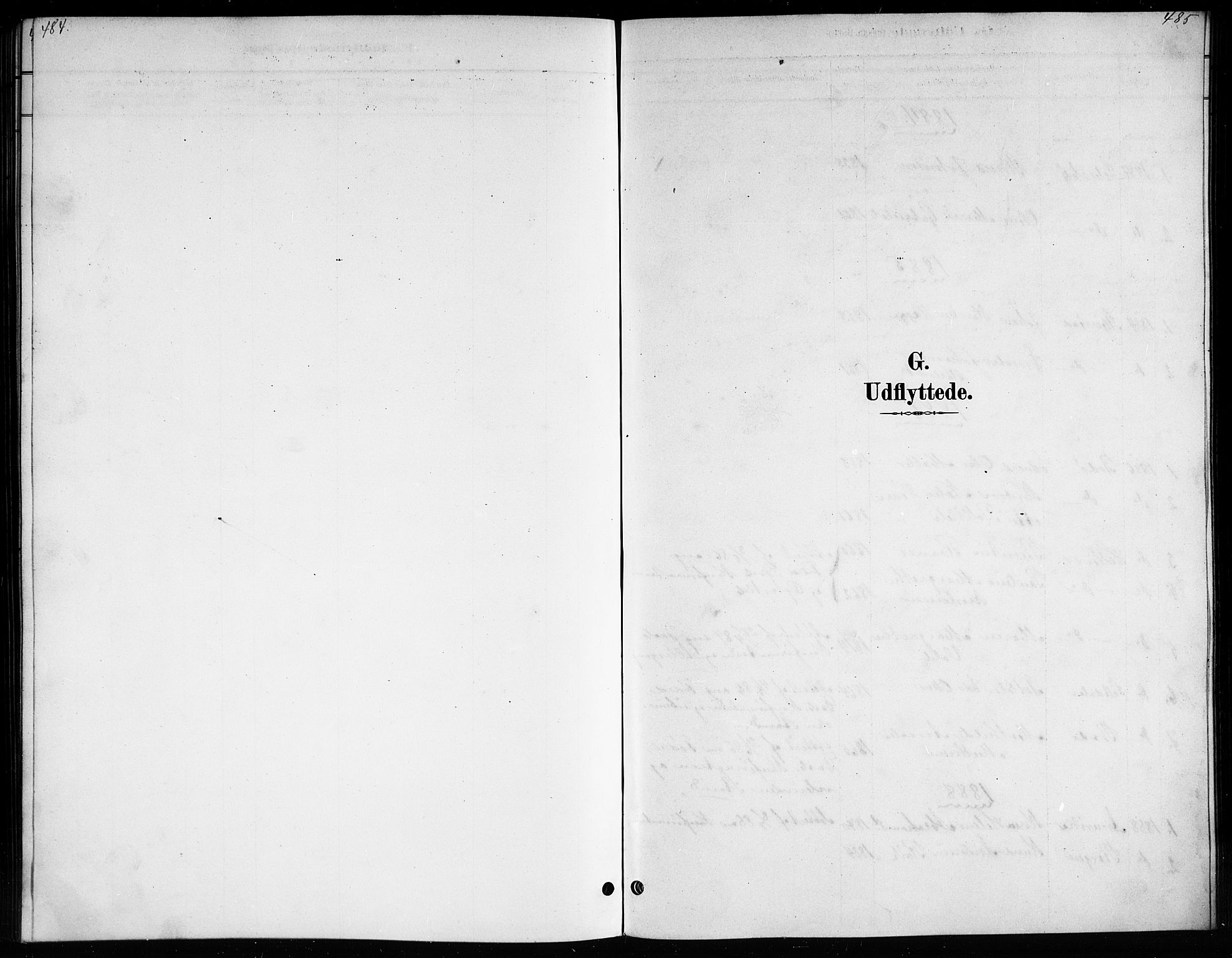 Ministerialprotokoller, klokkerbøker og fødselsregistre - Nordland, SAT/A-1459/807/L0123: Parish register (copy) no. 807C01, 1884-1910, p. 484-485