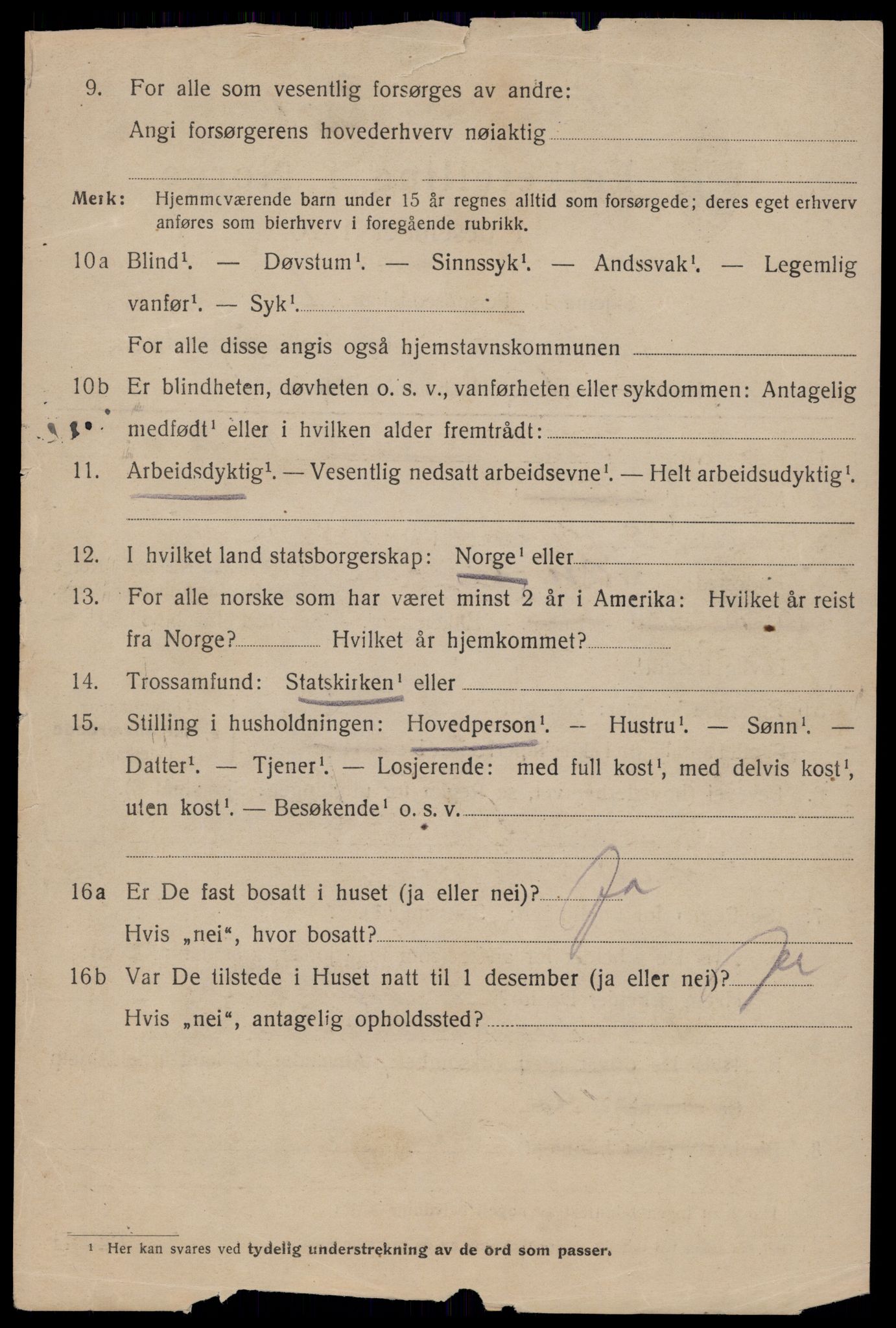 SAT, 1920 census for Trondheim, 1920, p. 100979
