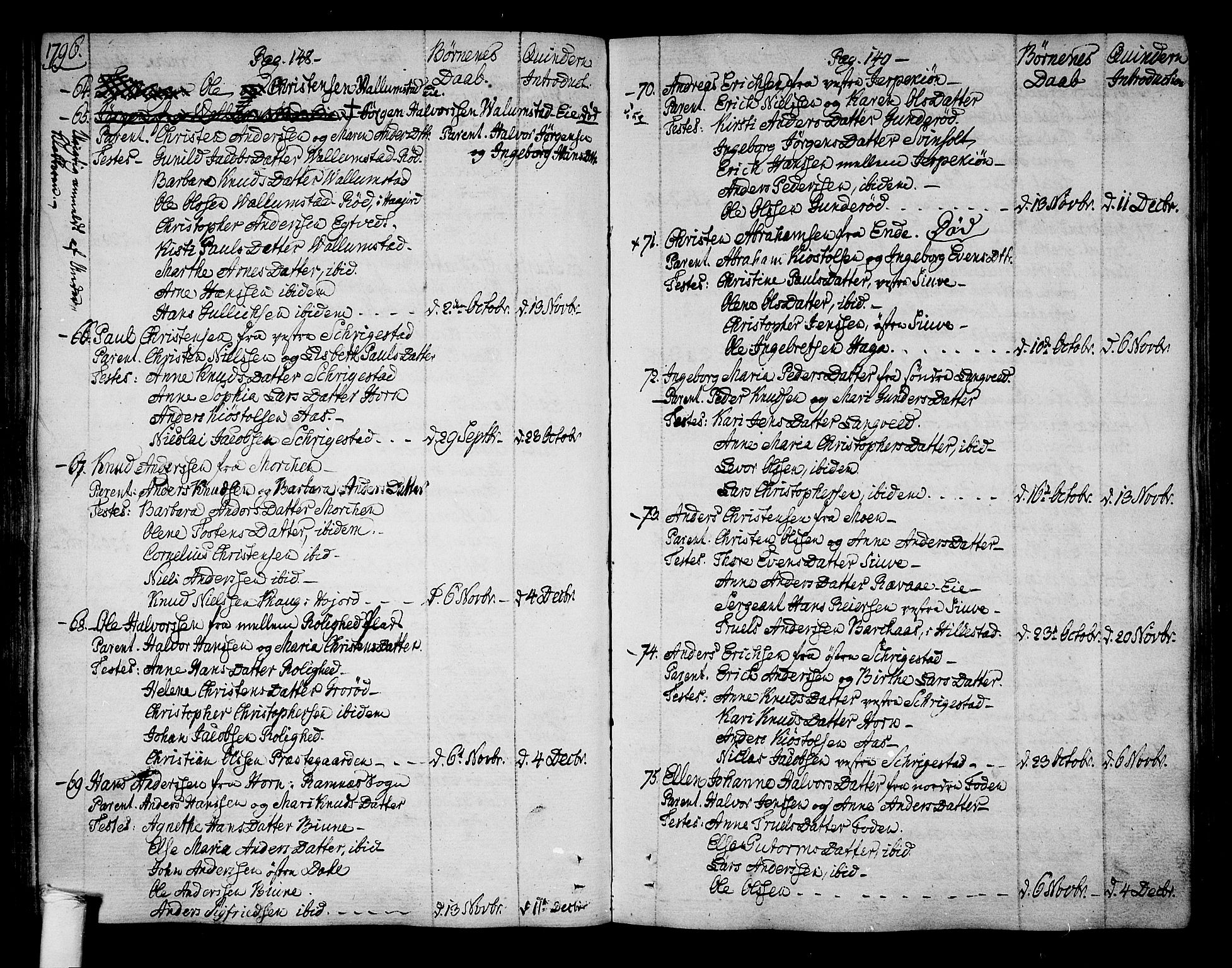 Ramnes kirkebøker, SAKO/A-314/F/Fa/L0003: Parish register (official) no. I 3, 1790-1813, p. 148-149