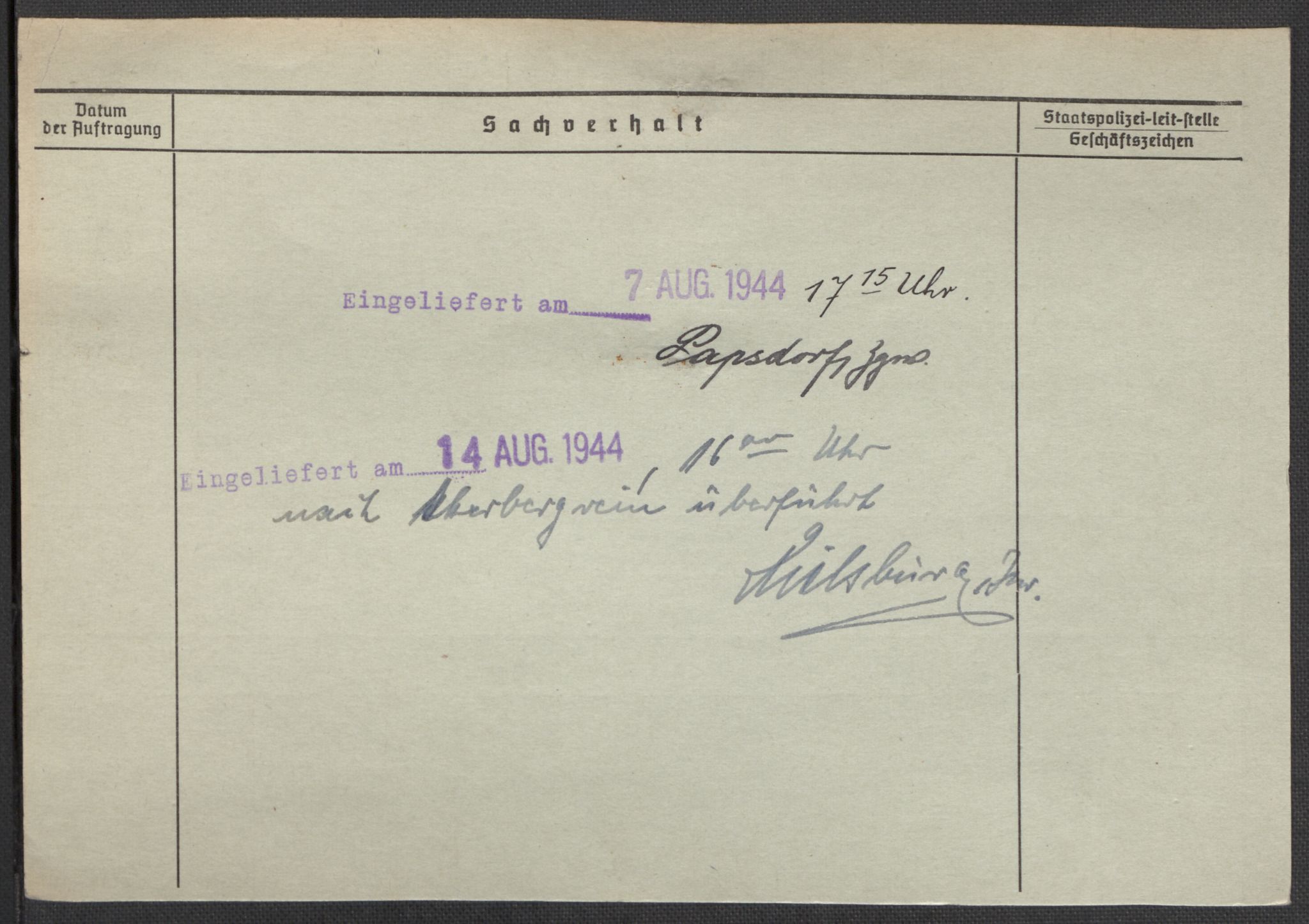 Befehlshaber der Sicherheitspolizei und des SD, RA/RAFA-5969/E/Ea/Eaa/L0003: Register over norske fanger i Møllergata 19: Eng-Hag, 1940-1945, p. 1098