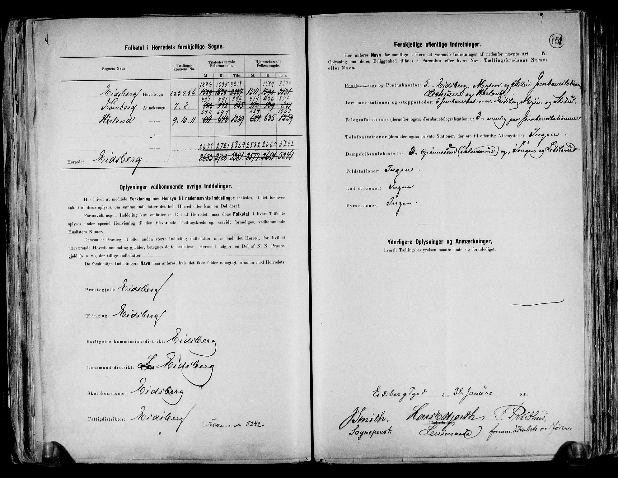 RA, 1891 census for 0125 Eidsberg, 1891, p. 3