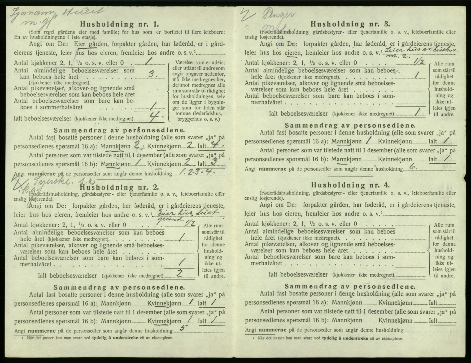 SAB, 1920 census for Valestrand, 1920, p. 85