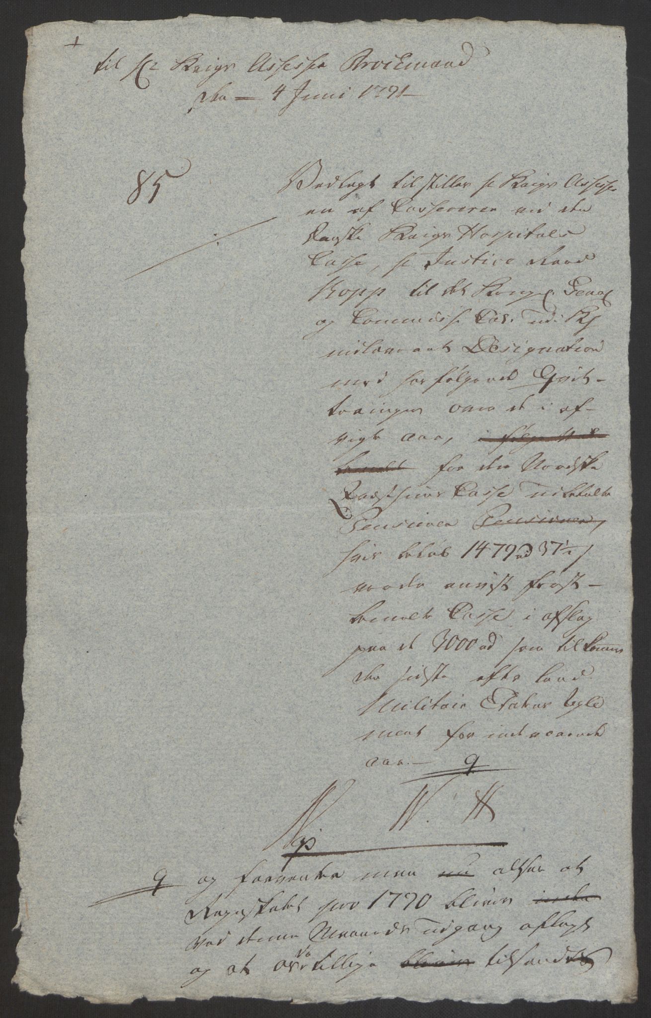 Forsvaret, Den norske kvesthuskasse/krigshospitalkasse, AV/RA-RAFA-1887/F/Fa/L0008: Konsepter, 1790-1793, p. 512