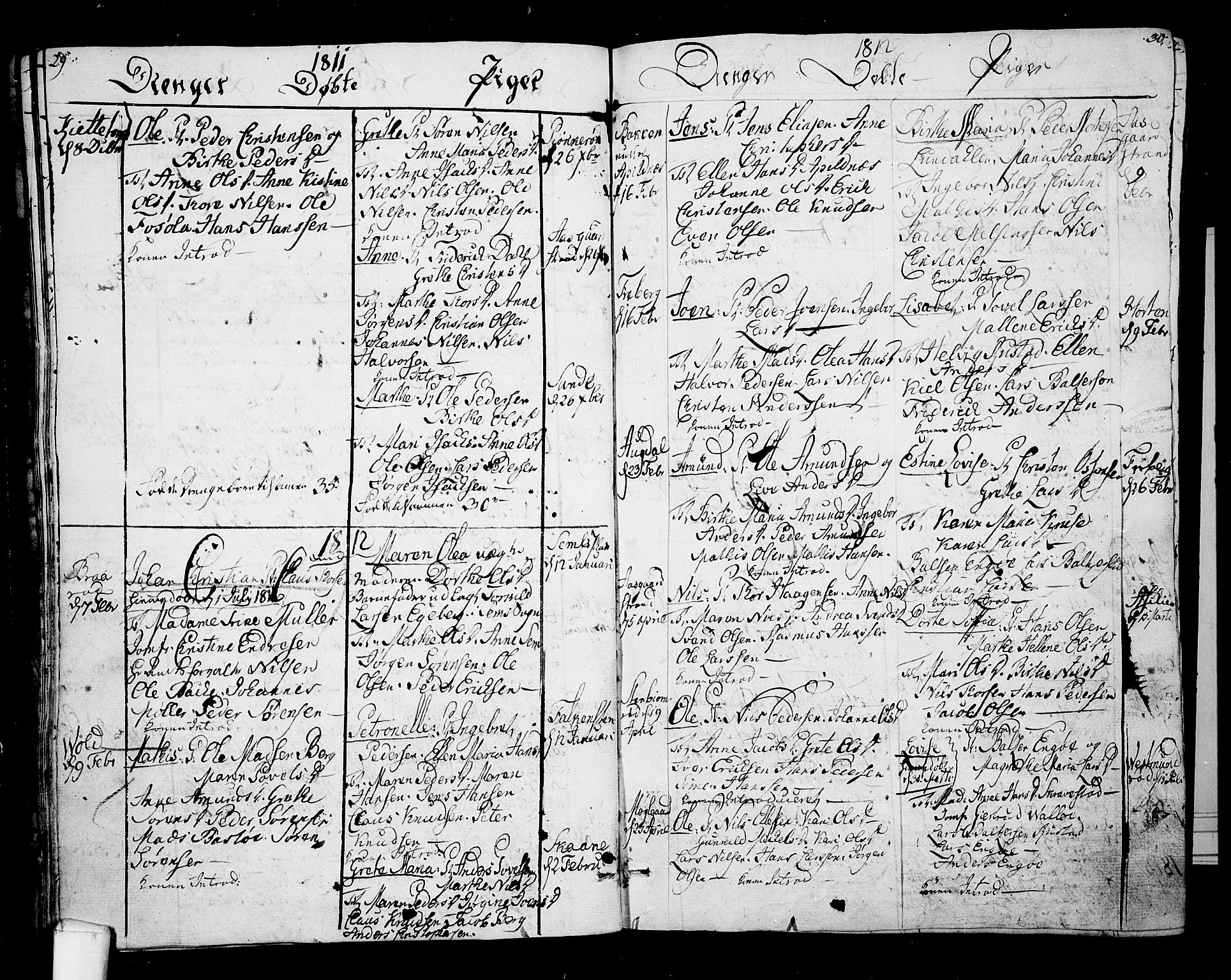 Borre kirkebøker, AV/SAKO-A-338/F/Fa/L0003: Parish register (official) no. I 3, 1807-1814, p. 29-30