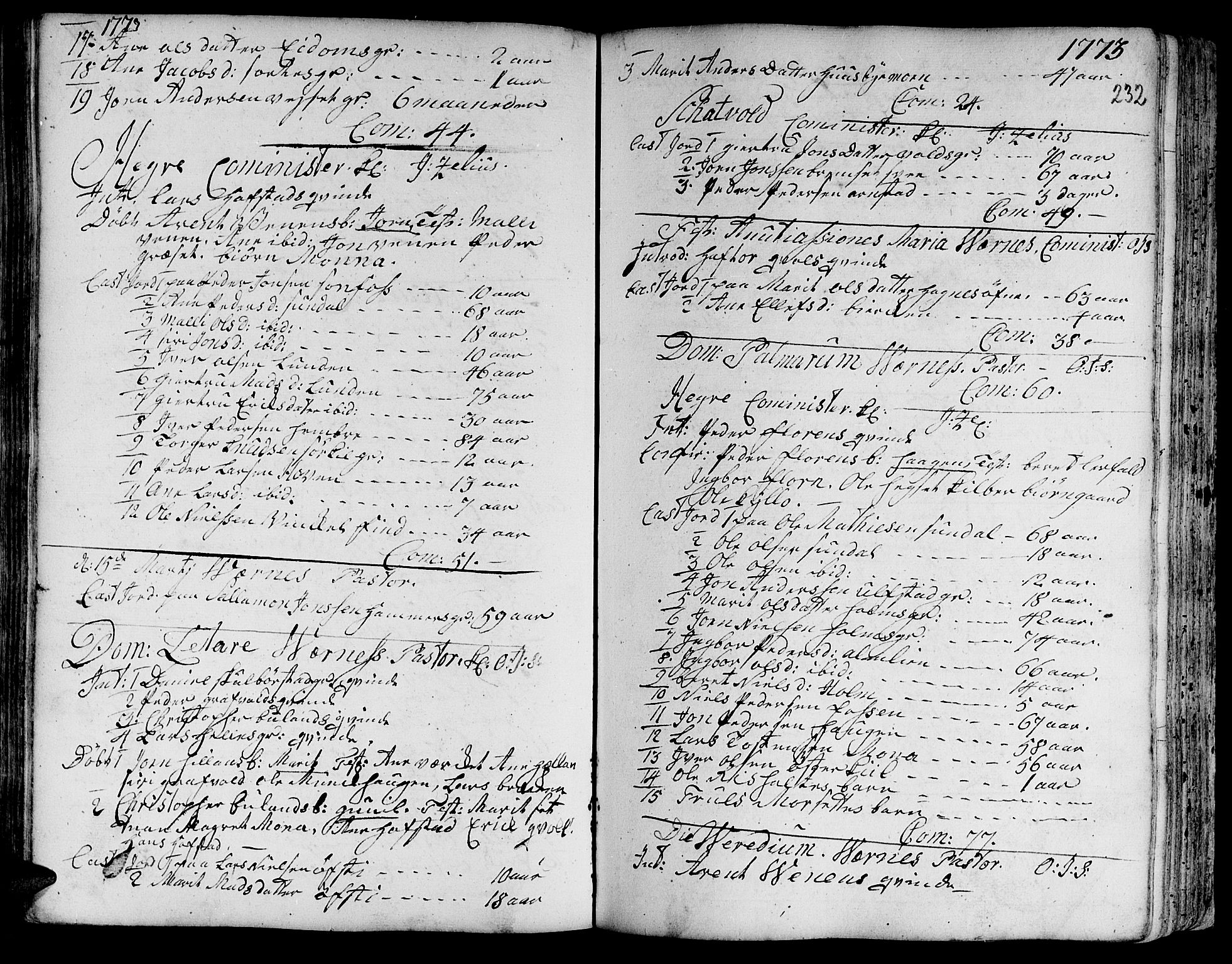 Ministerialprotokoller, klokkerbøker og fødselsregistre - Nord-Trøndelag, AV/SAT-A-1458/709/L0057: Parish register (official) no. 709A05, 1755-1780, p. 232