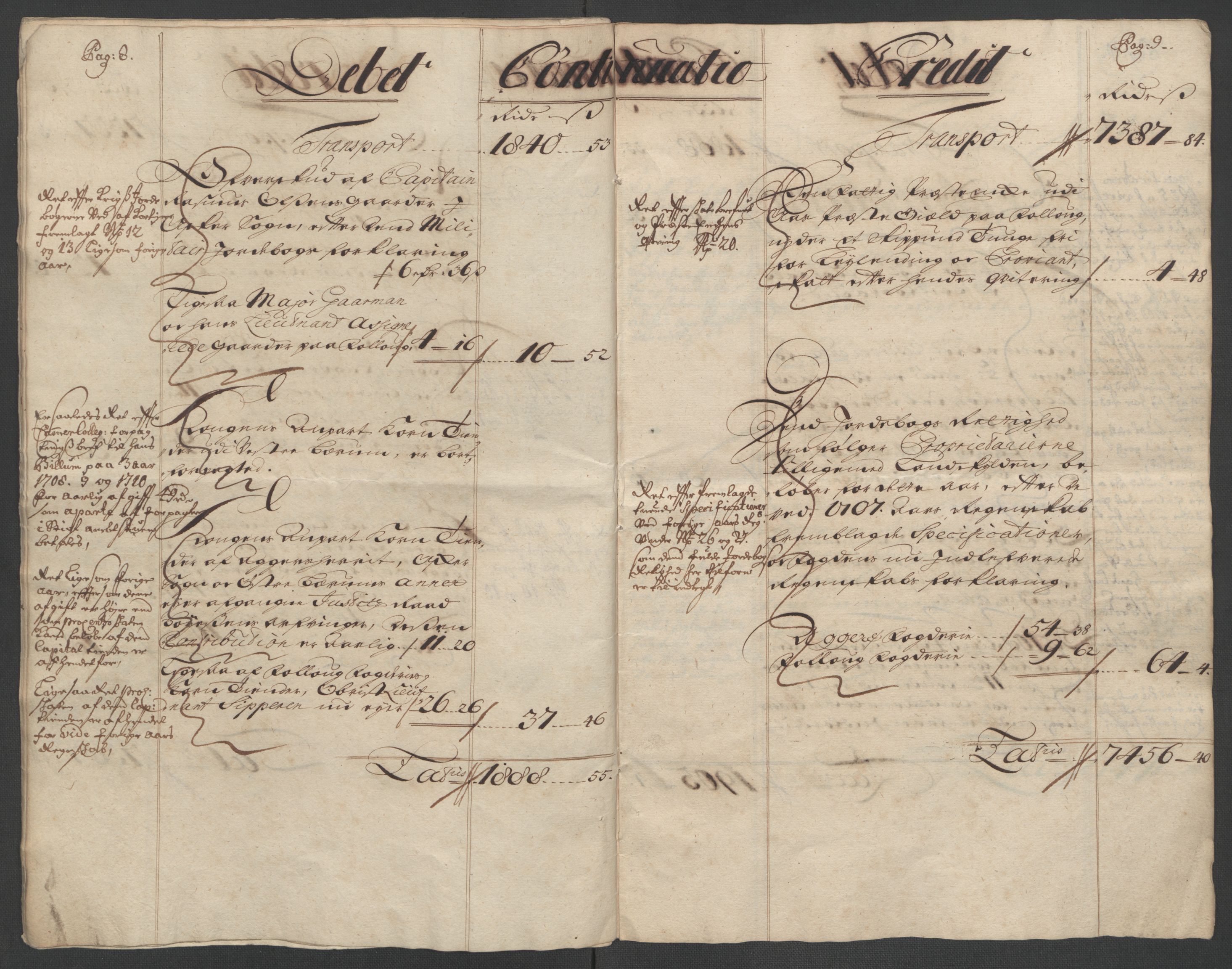 Rentekammeret inntil 1814, Reviderte regnskaper, Fogderegnskap, AV/RA-EA-4092/R10/L0447: Fogderegnskap Aker og Follo, 1707-1709, p. 225