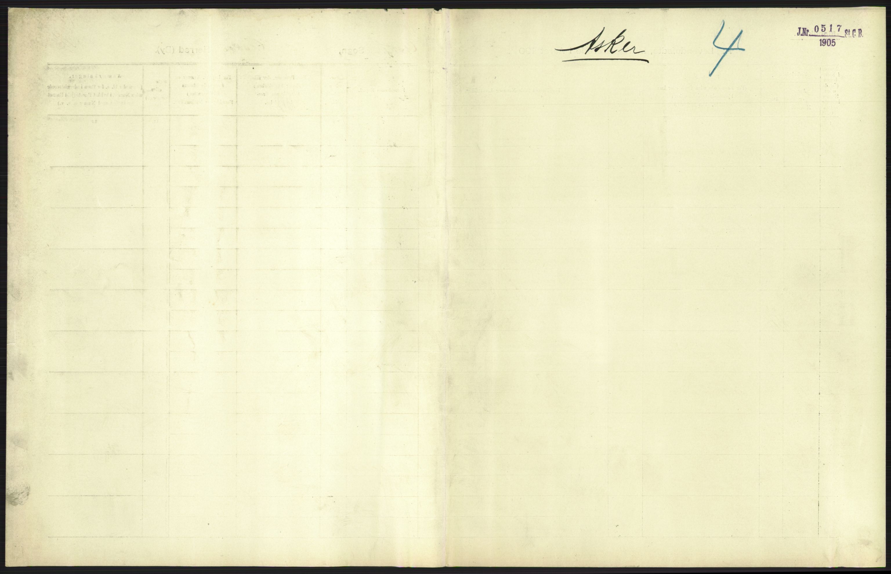 Statistisk sentralbyrå, Sosiodemografiske emner, Befolkning, AV/RA-S-2228/D/Df/Dfa/Dfab/L0002: Akershus amt: Fødte, gifte, døde, 1904, p. 41