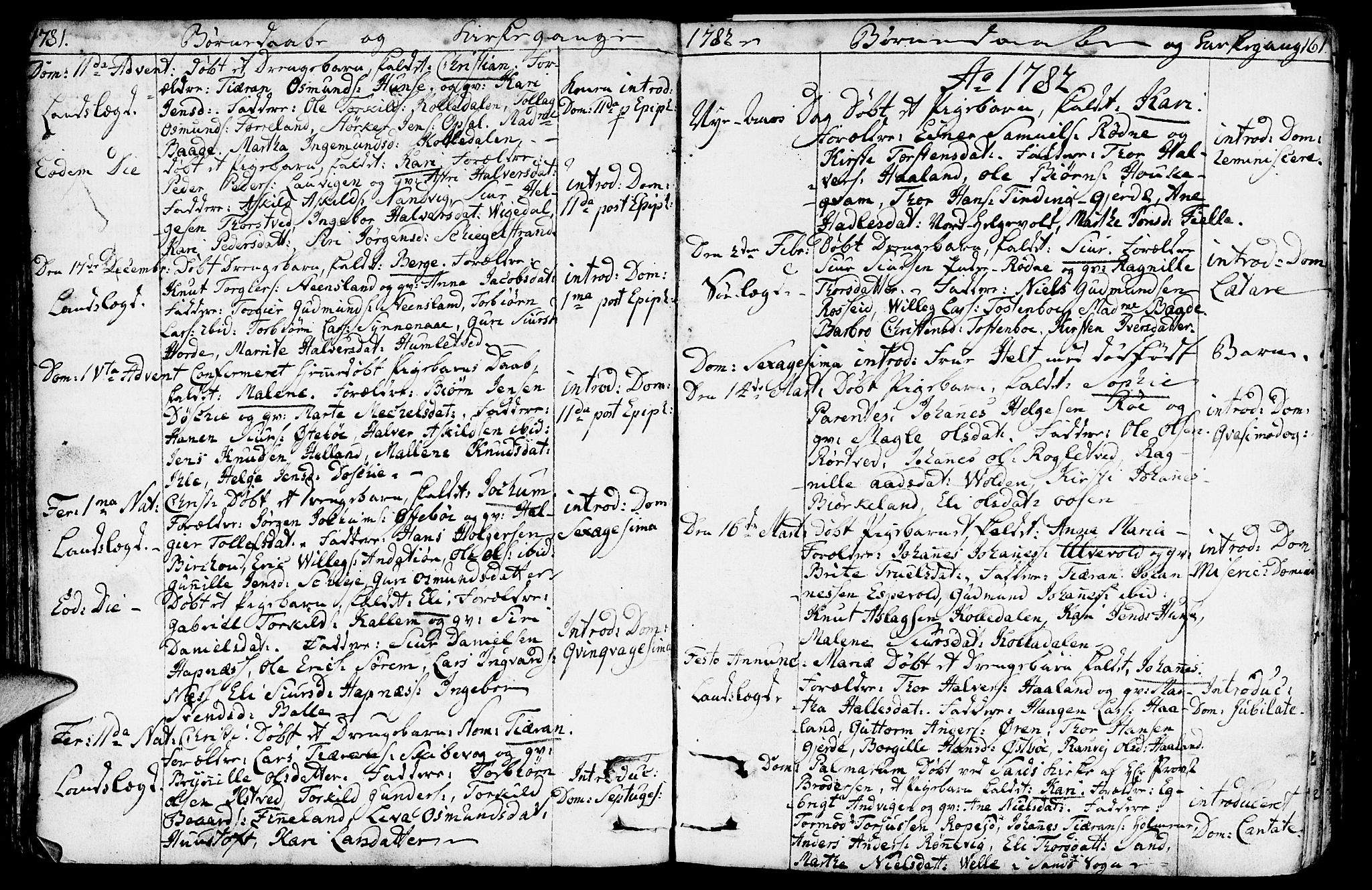 Vikedal sokneprestkontor, SAST/A-101840/01/IV: Parish register (official) no. A 2, 1779-1817, p. 61