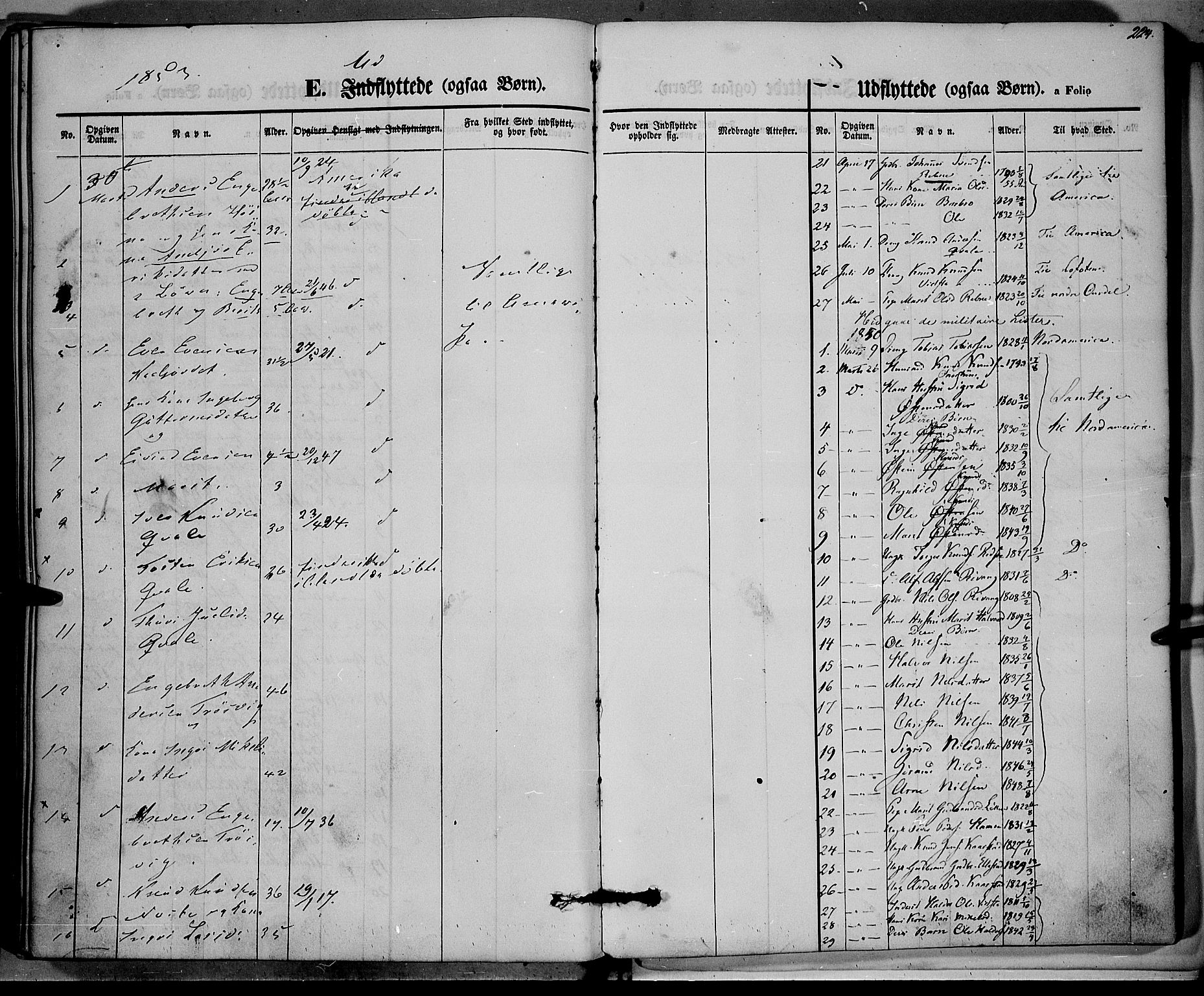 Vestre Slidre prestekontor, SAH/PREST-136/H/Ha/Haa/L0001: Parish register (official) no. 1, 1844-1855, p. 224
