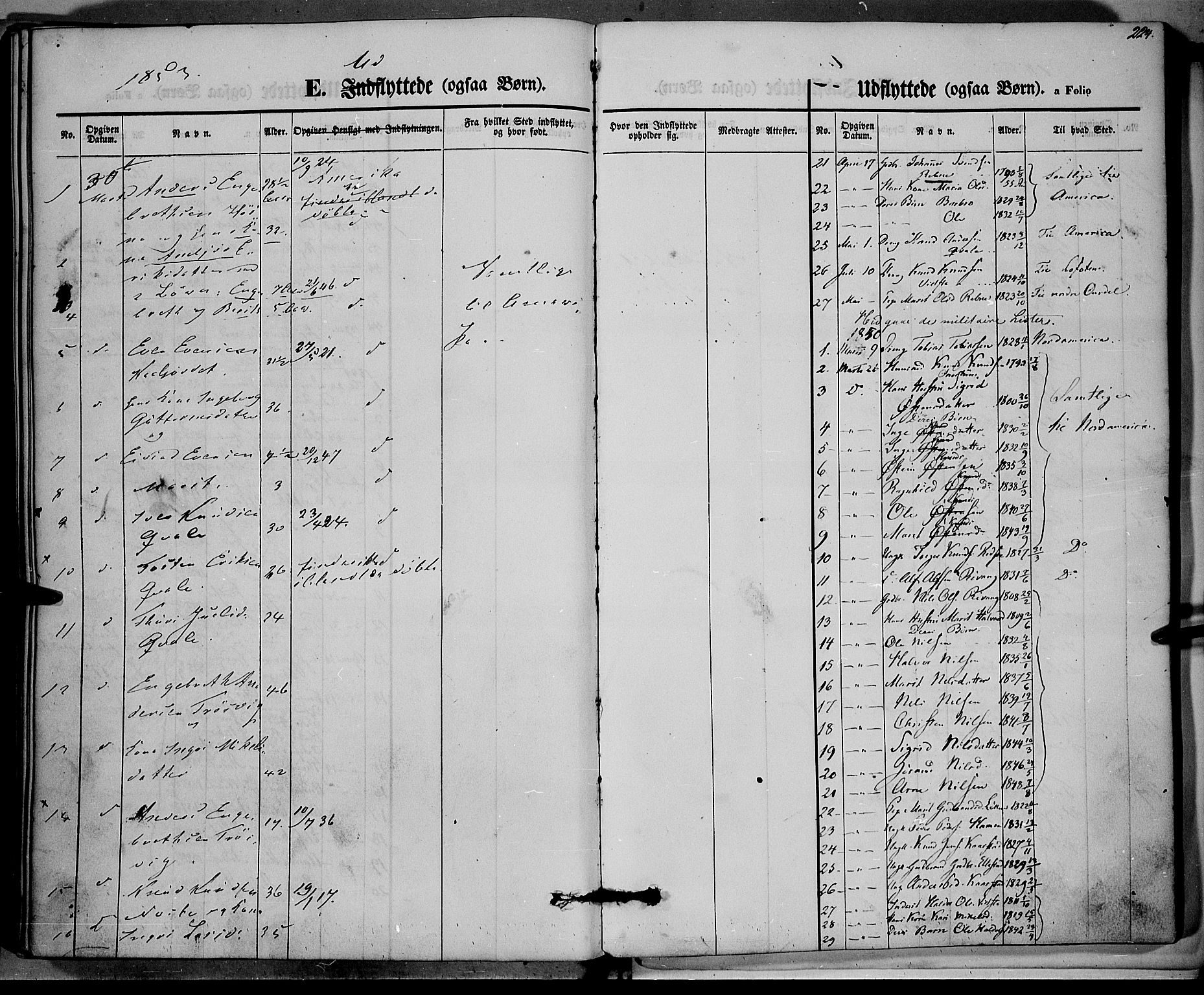 Vestre Slidre prestekontor, AV/SAH-PREST-136/H/Ha/Haa/L0001: Parish register (official) no. 1, 1844-1855, p. 224